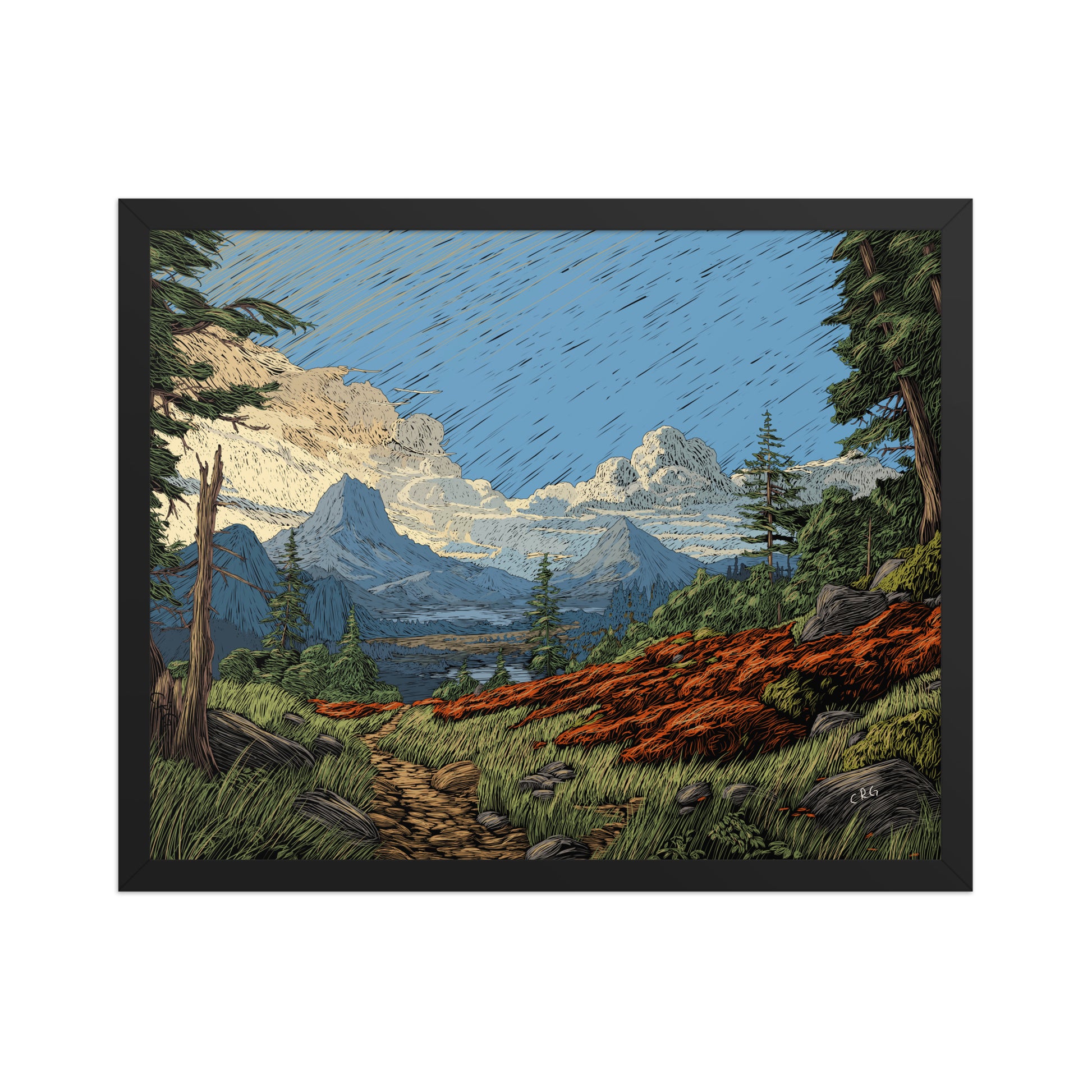 A Mountain Path Art Print