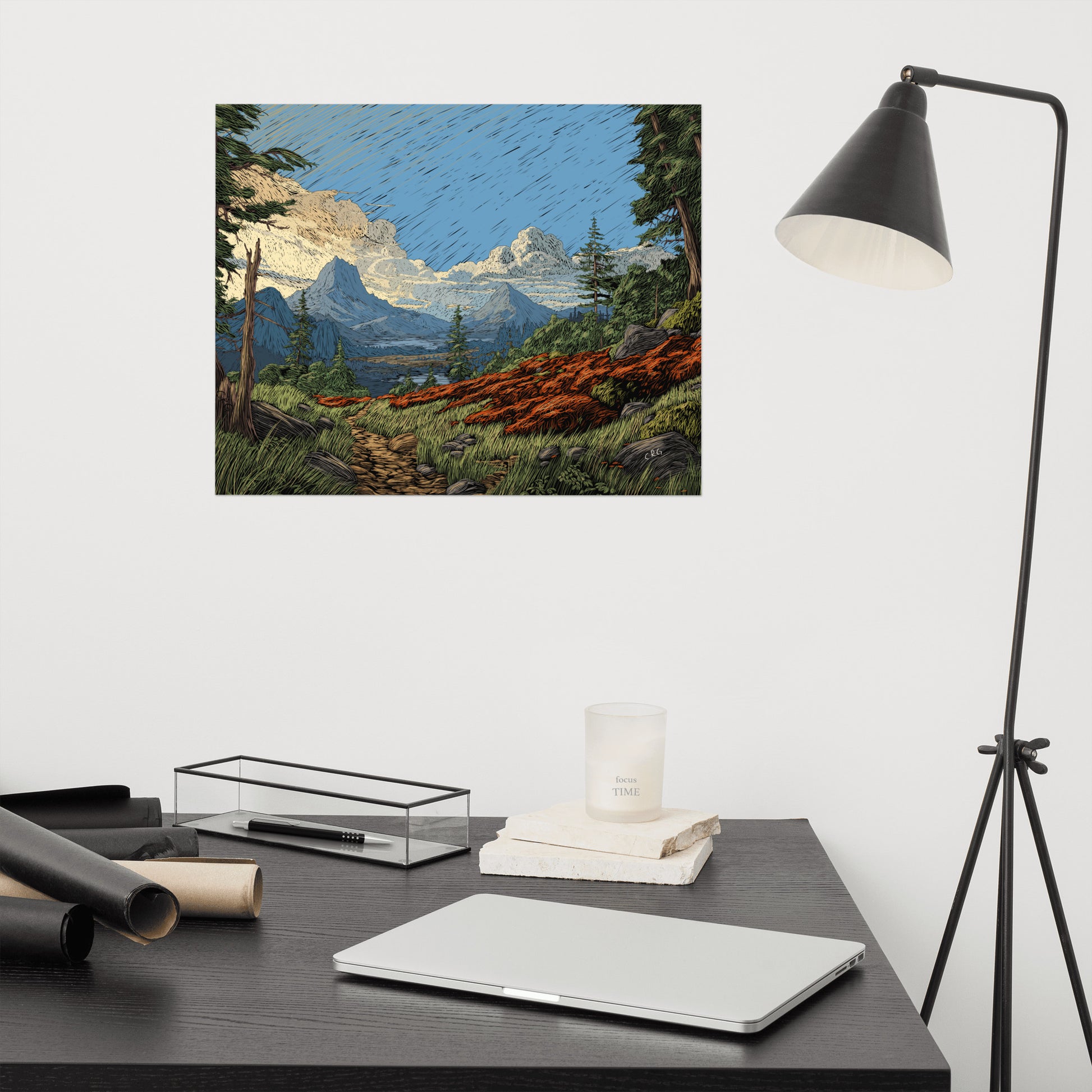 A Mountain Path Art Print