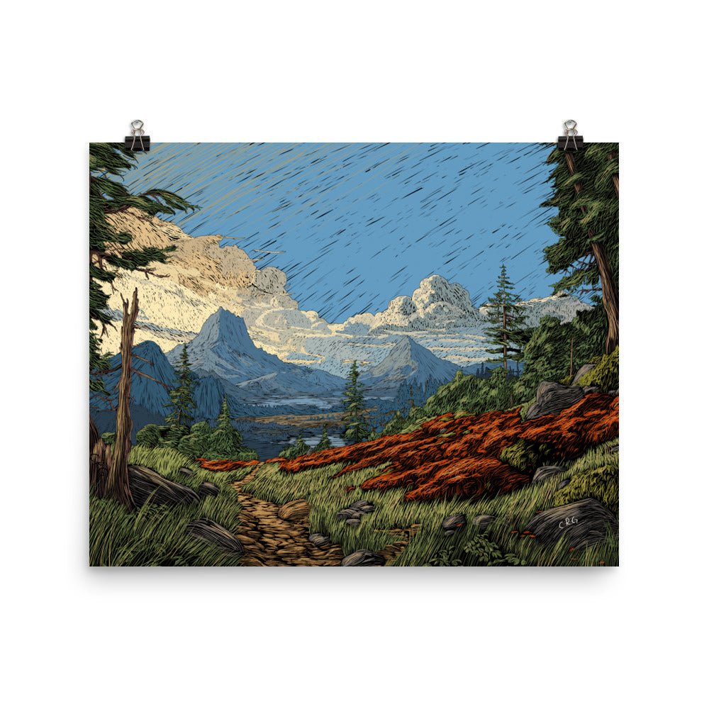 A Mountain Path Art Print