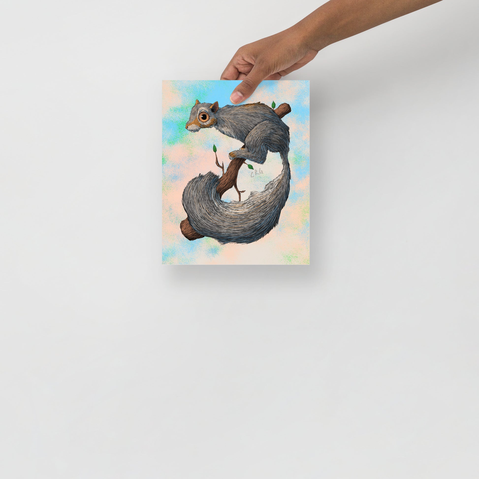 Anxious Squirrel Art Print