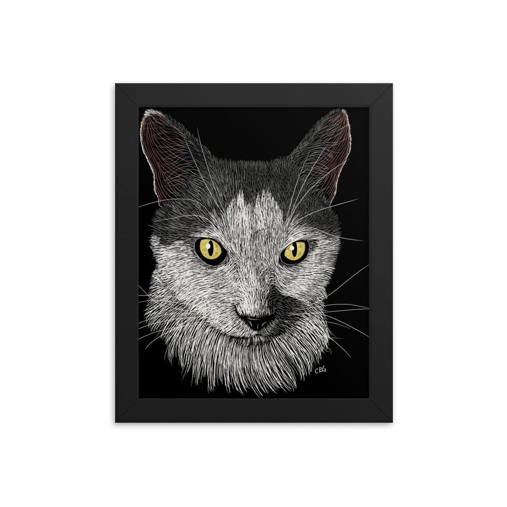 Custom Pet Framed Art Poster (Up to 1 Pet/Figure)