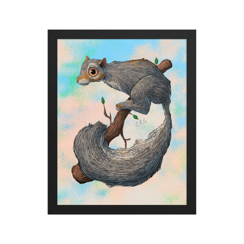 Anxious Squirrel Art Print