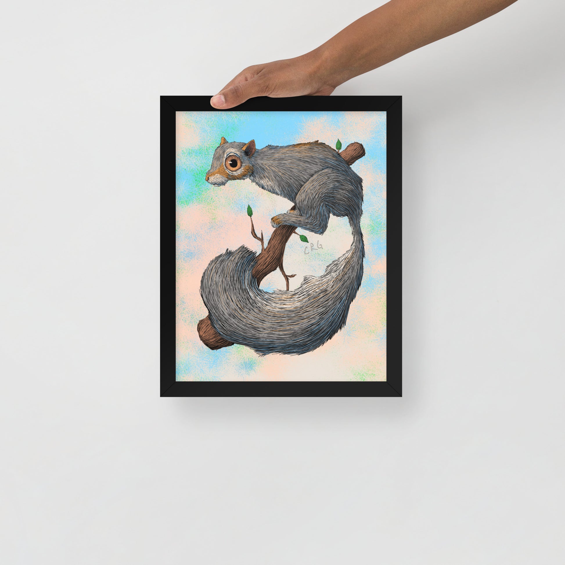 Anxious Squirrel Art Print