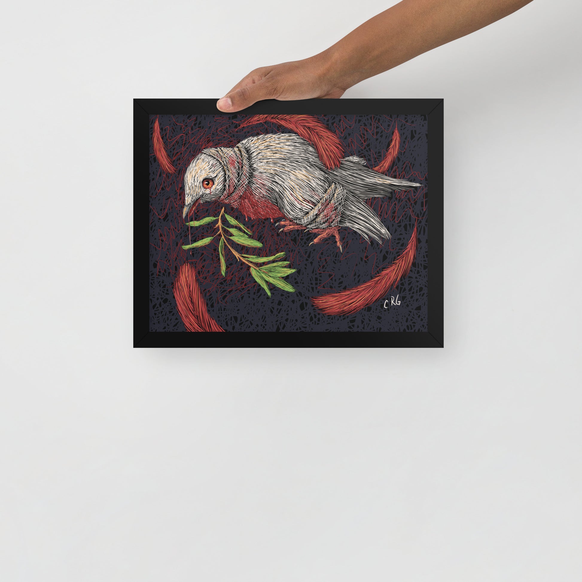 The Dying Dove Art Print