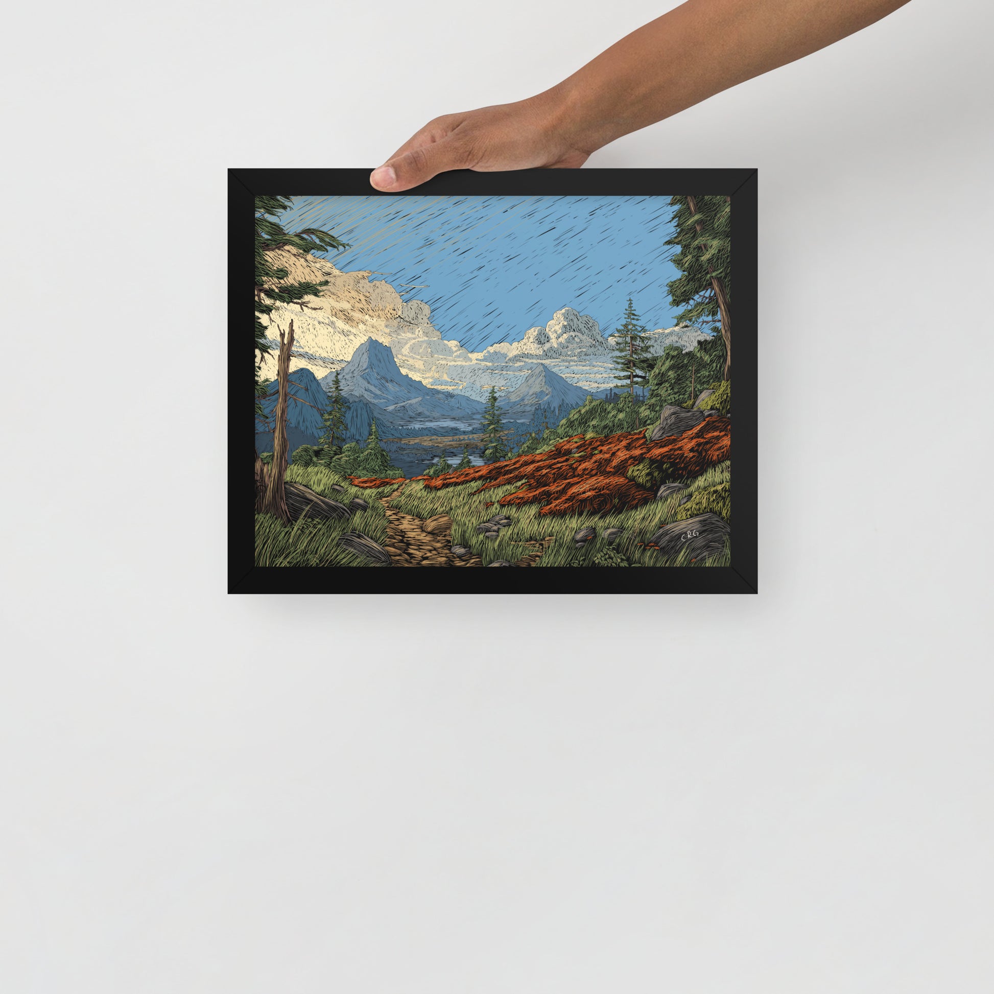 A Mountain Path Art Print