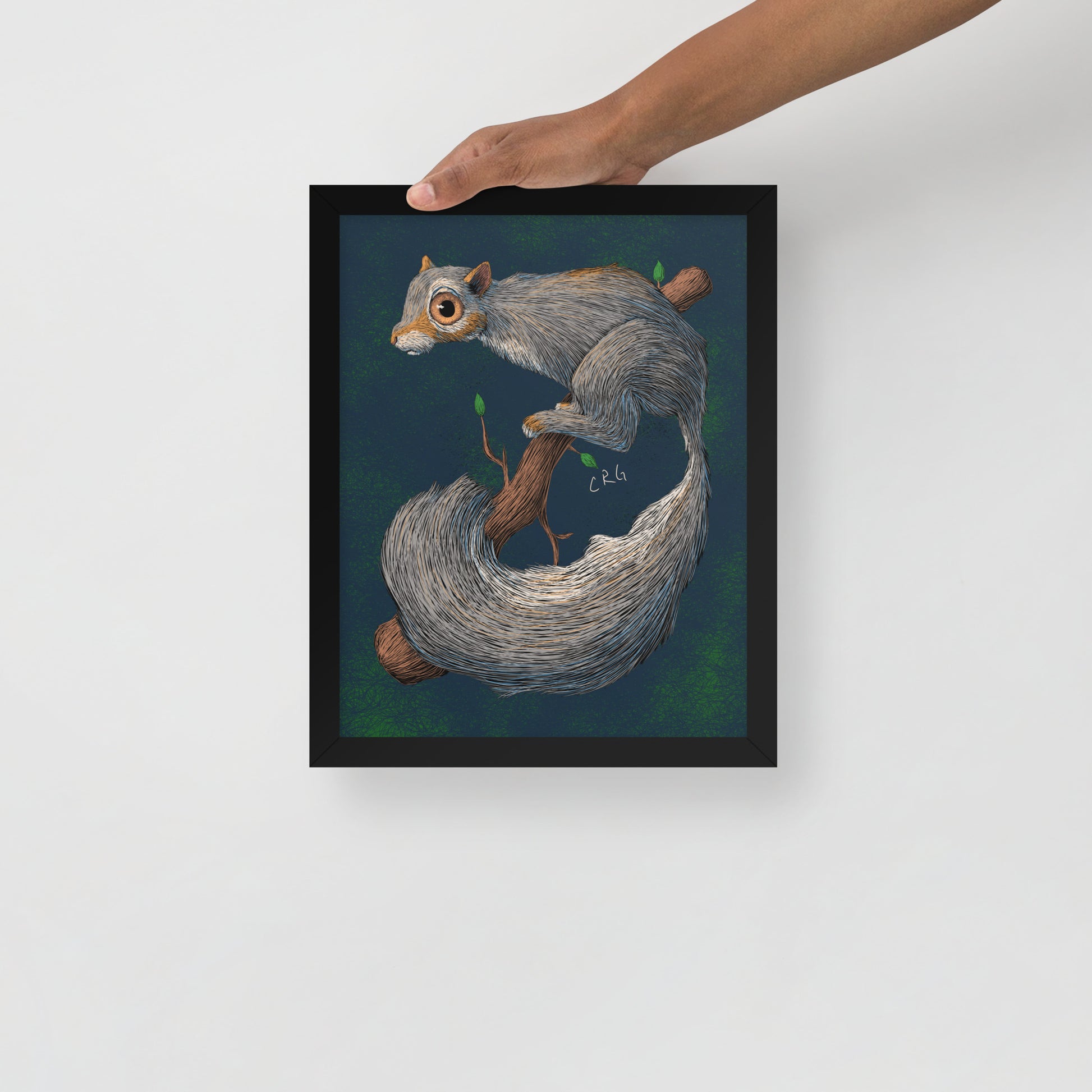 Anxious Squirrel Art Print