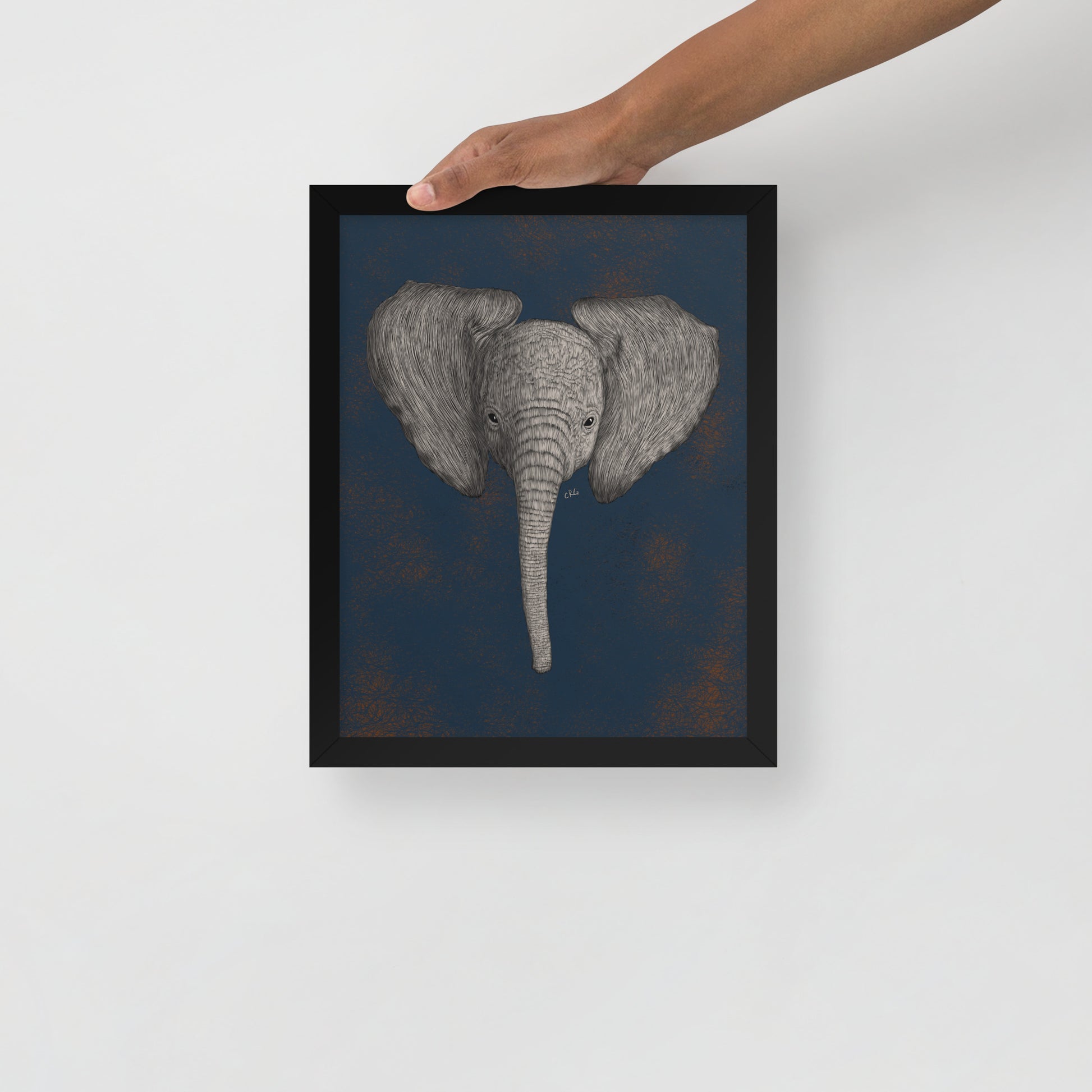 Baby African Elephant Art Print