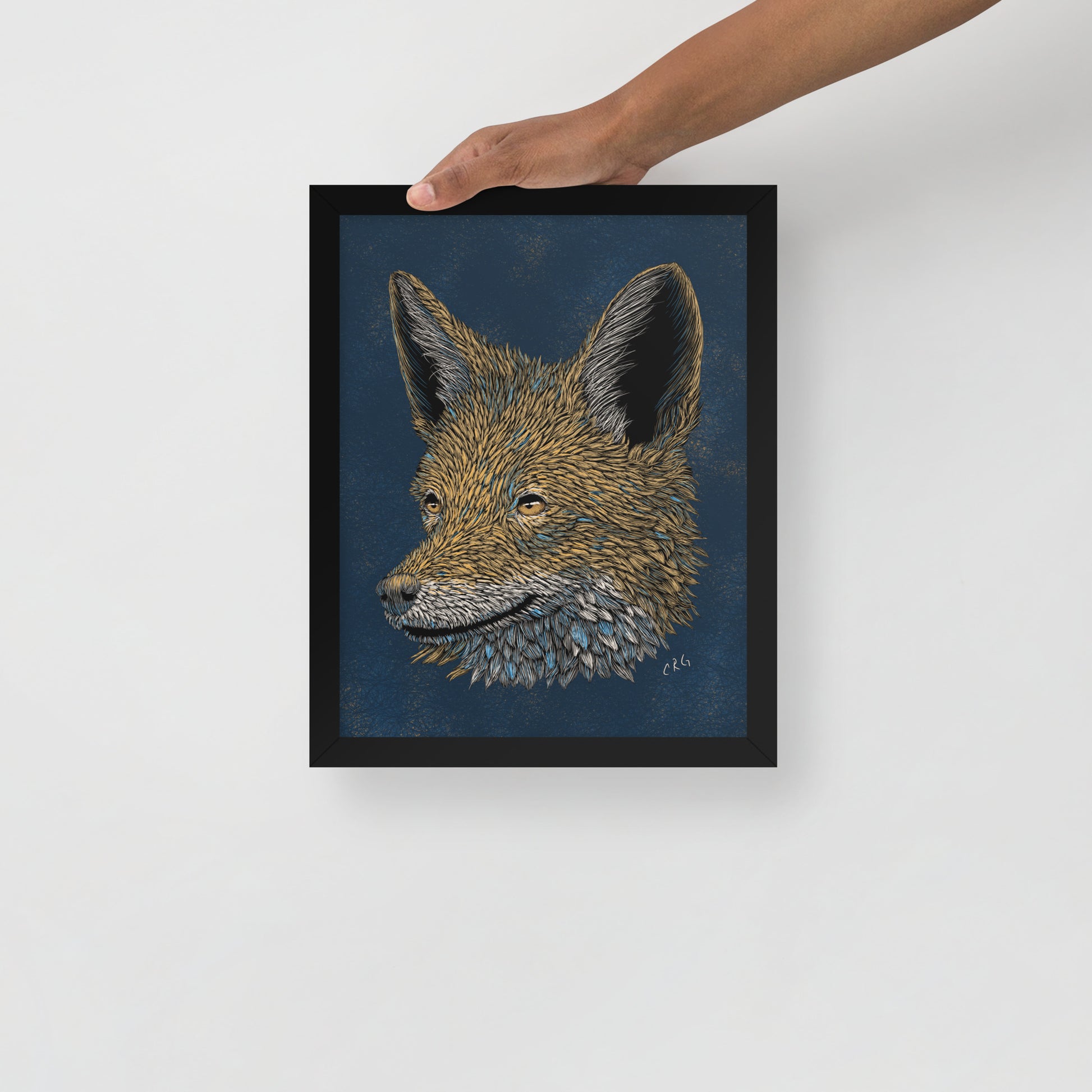 Stylized Jackal Art Print