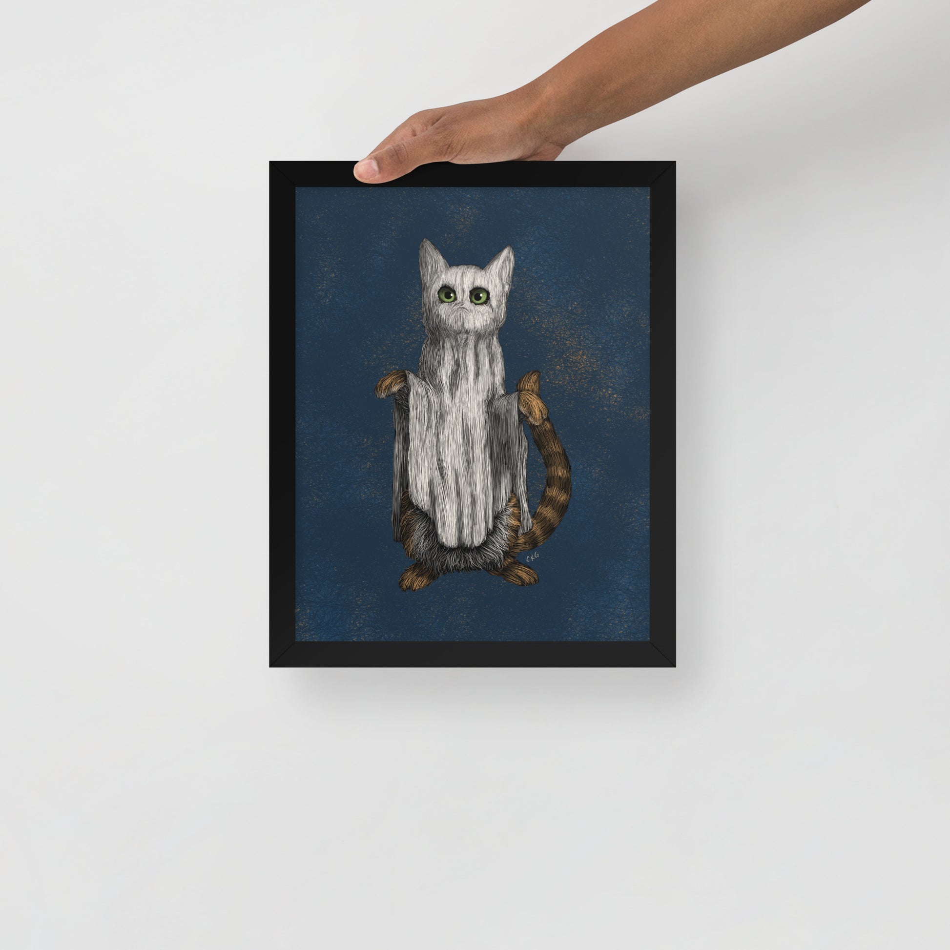 Cat Ghost Art Print