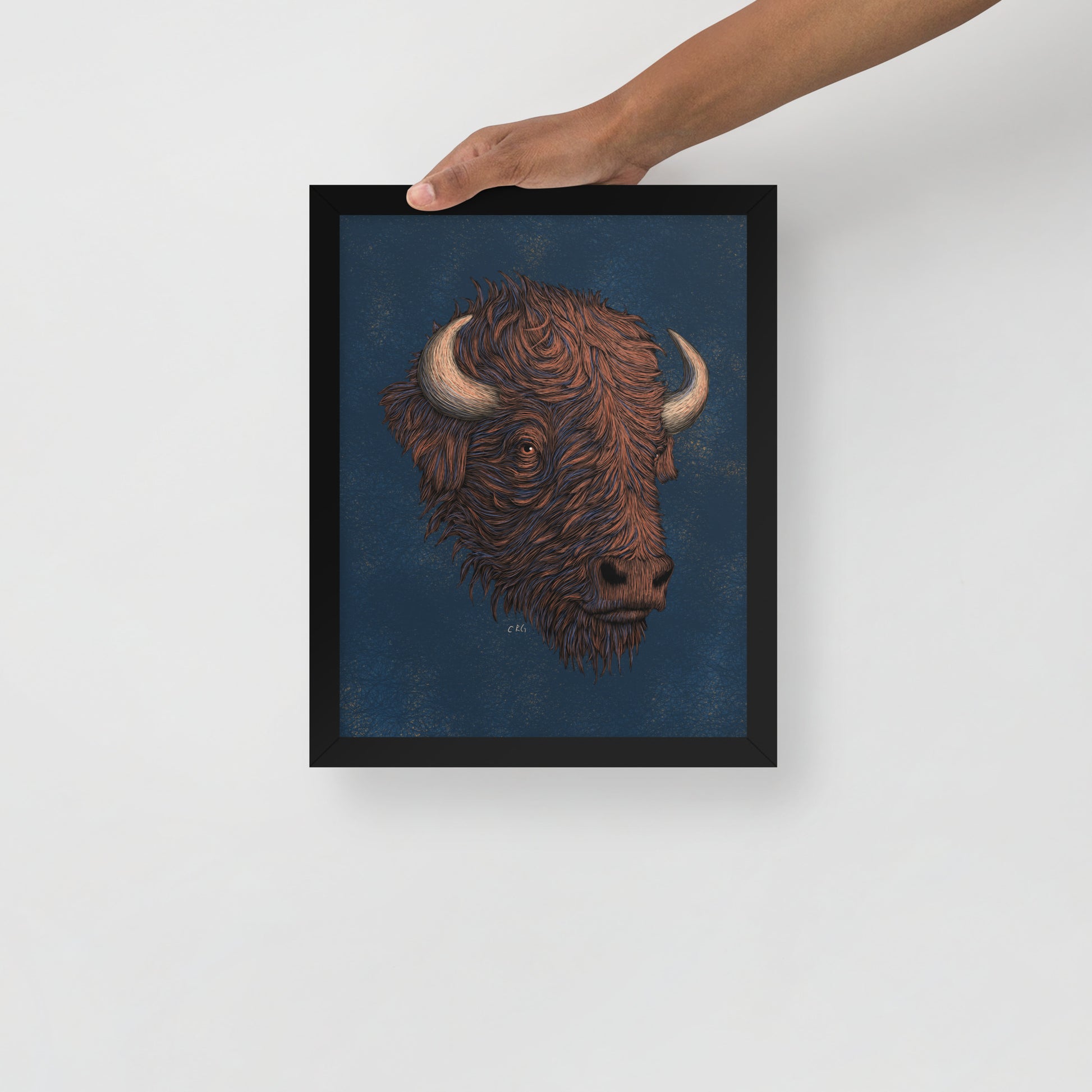 Stylized Bison Art Print