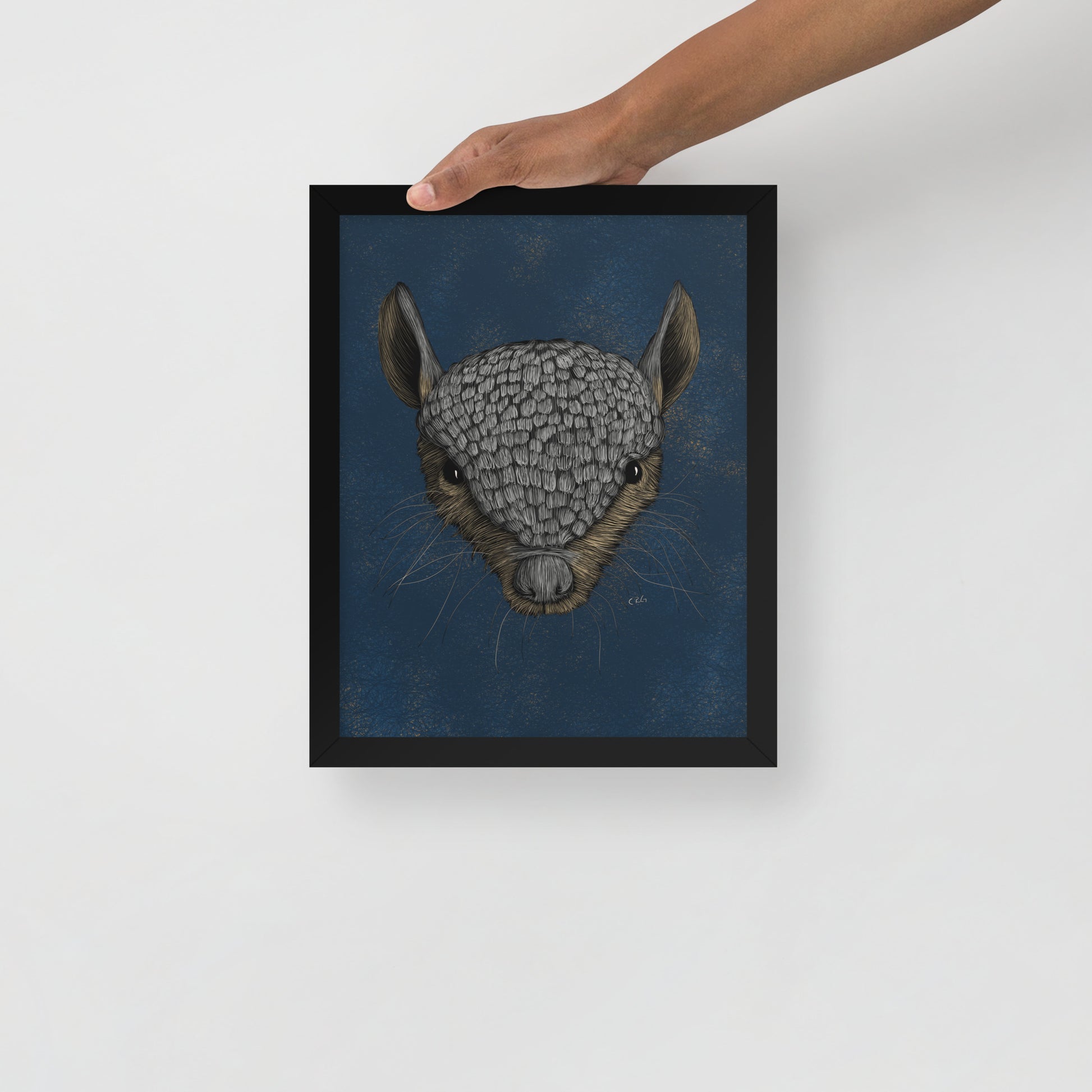 Screaming Hairy Armadillo Art Print