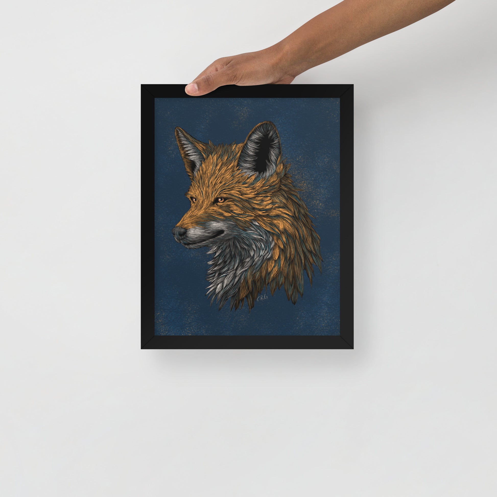 Stylized Red Fox Art Print