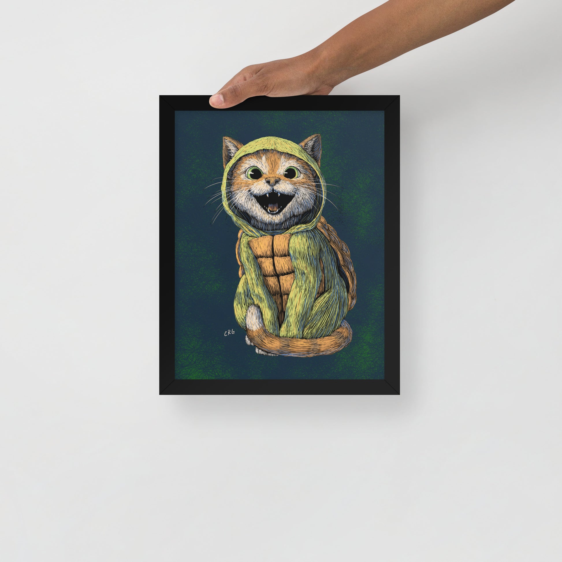 Cat Turtle Art Print