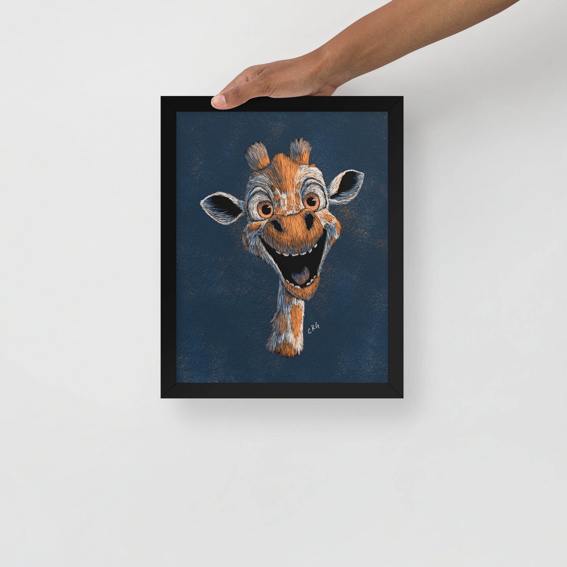 Happy Giraffe Art Print