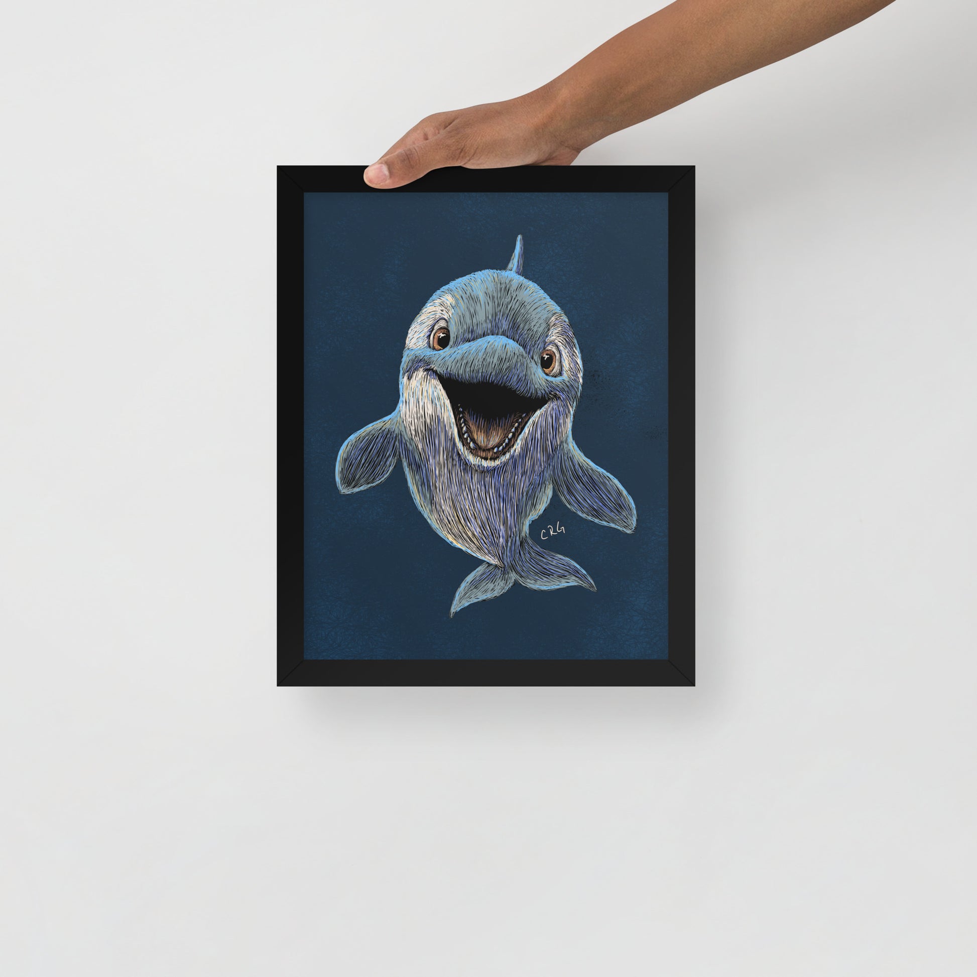 Happy Orca Art Print
