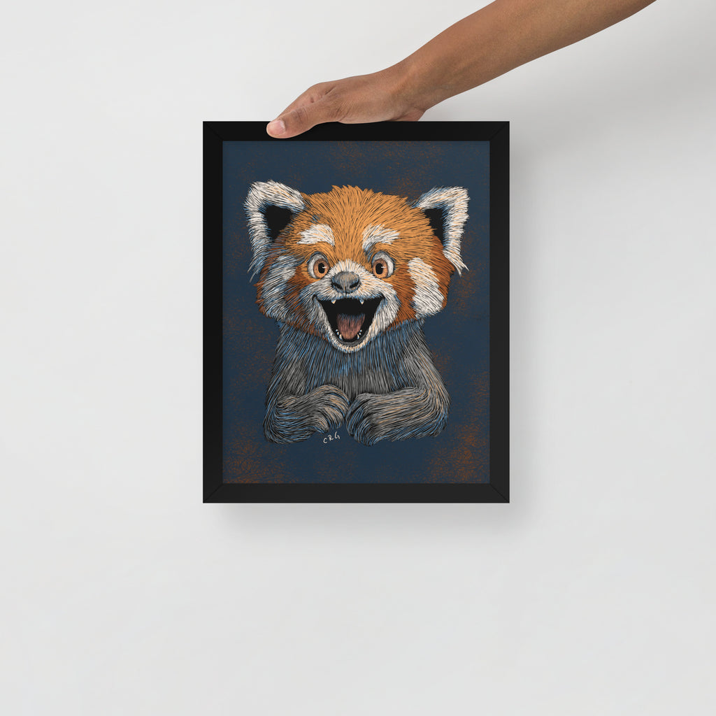 Happy Red Panda Art Print