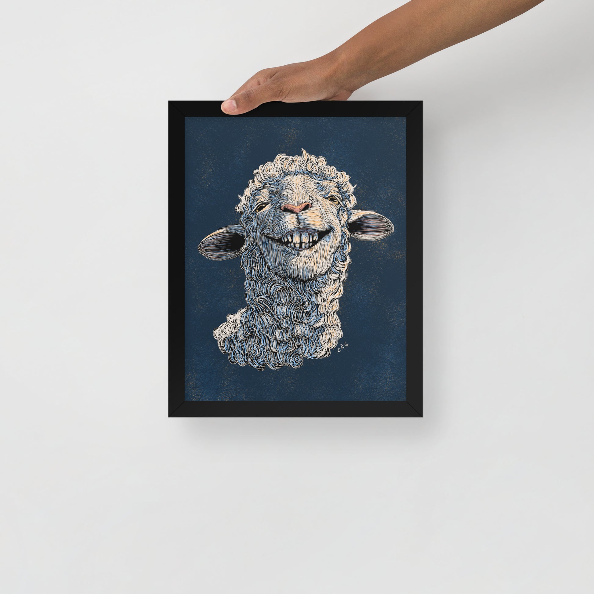Happy Sheep Art Print