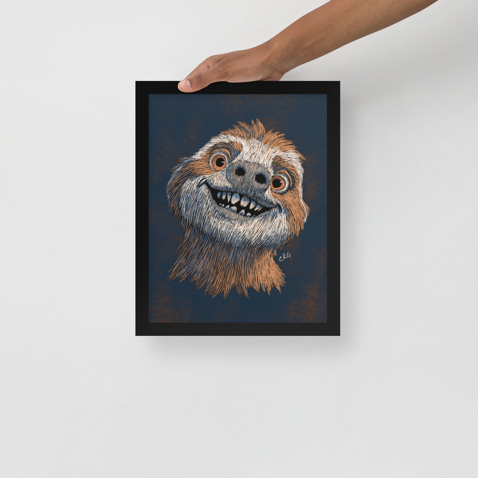 Happy Sloth Art Print
