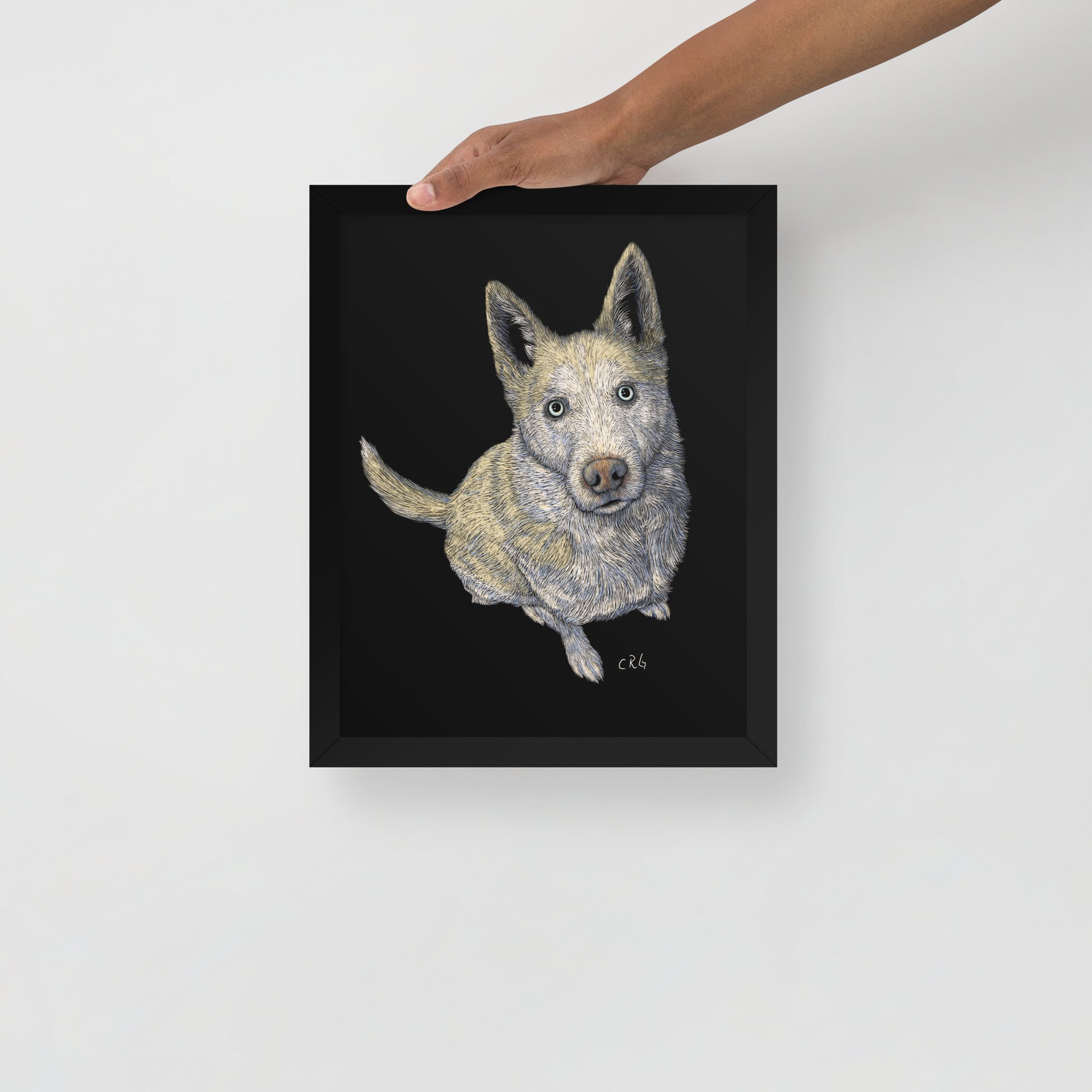 Realistic Pet Portrait Framed Print