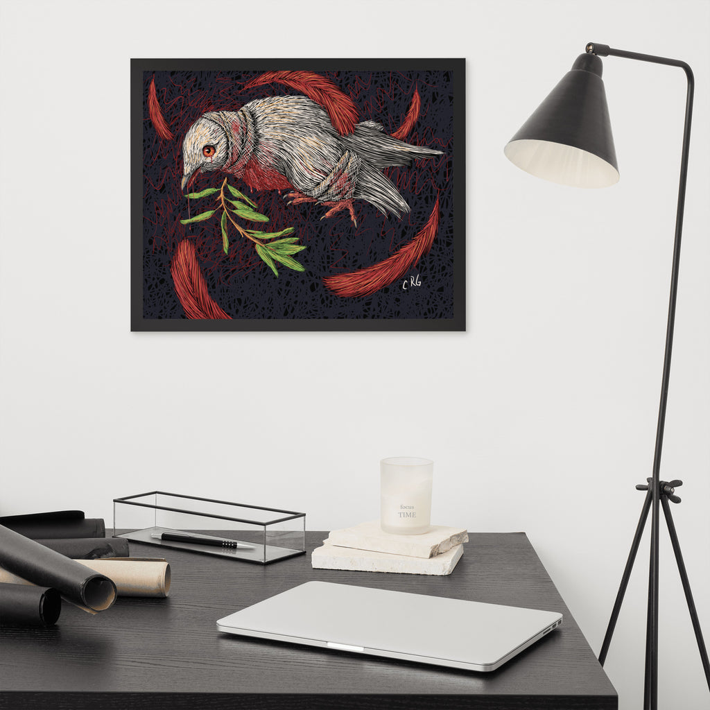 The Dying Dove Art Print