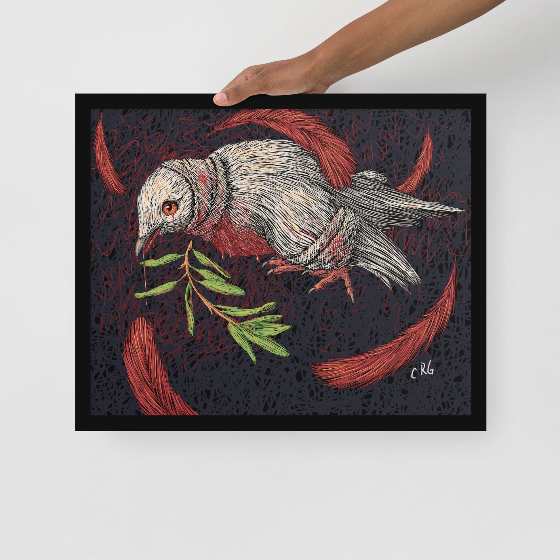 The Dying Dove Art Print
