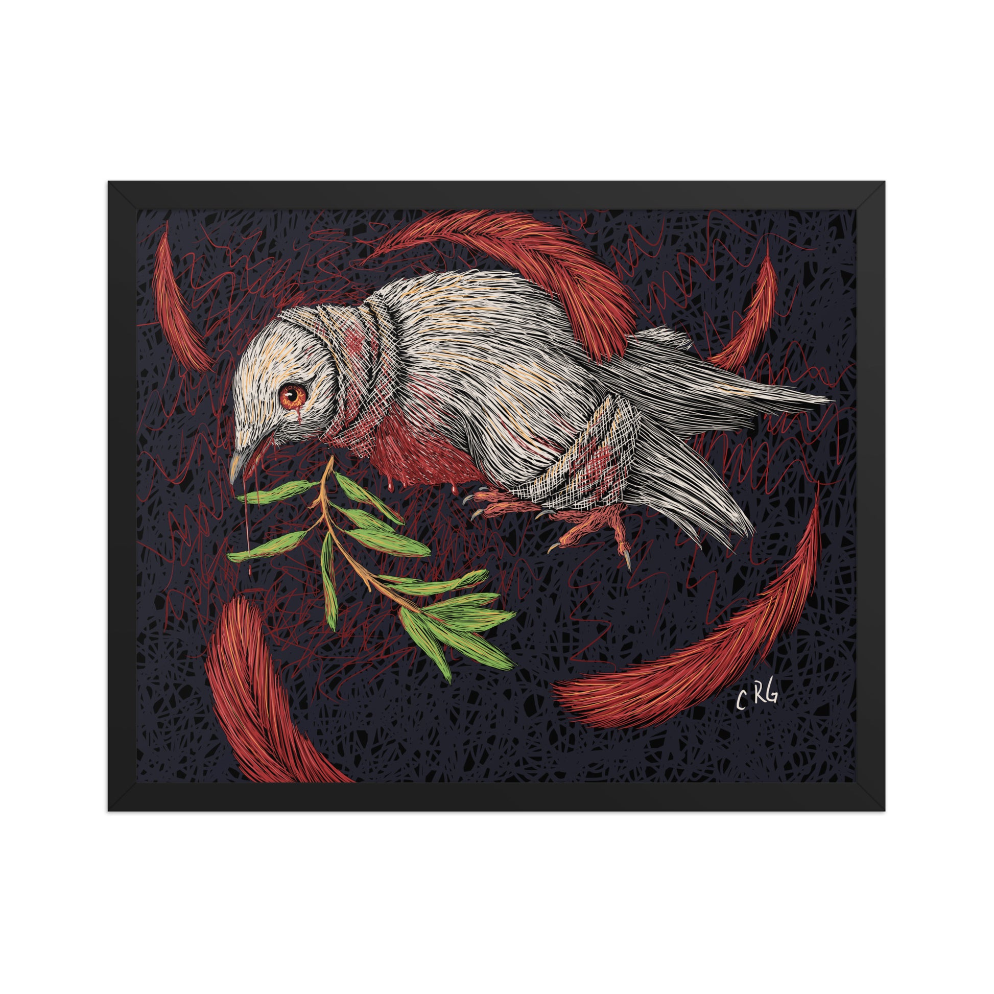 The Dying Dove Art Print