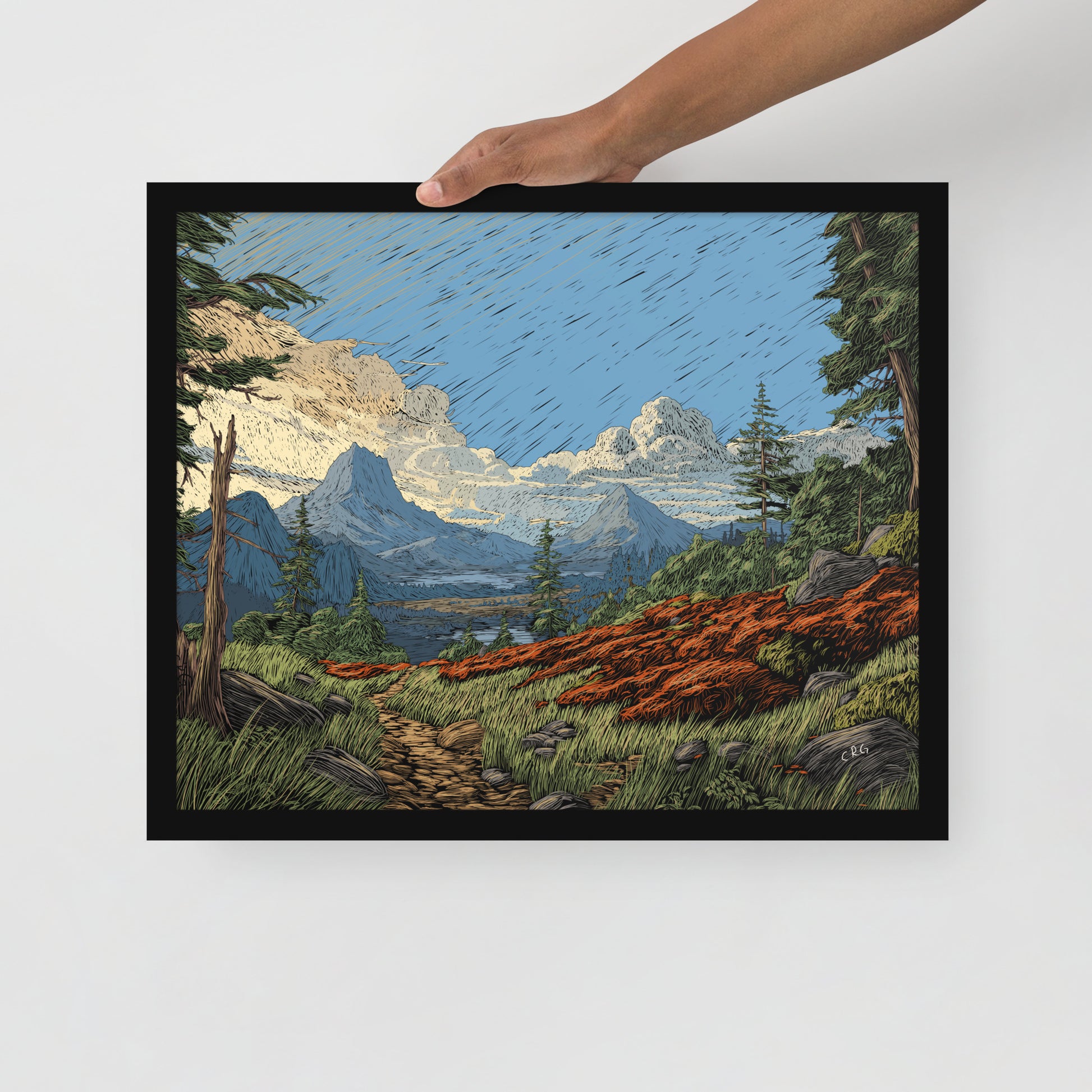 A Mountain Path Art Print