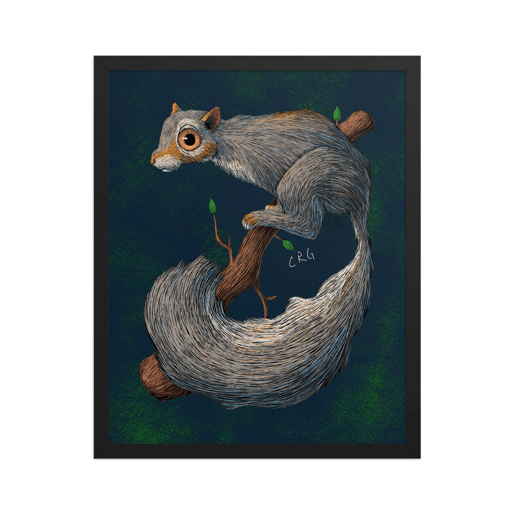 Anxious Squirrel Art Print