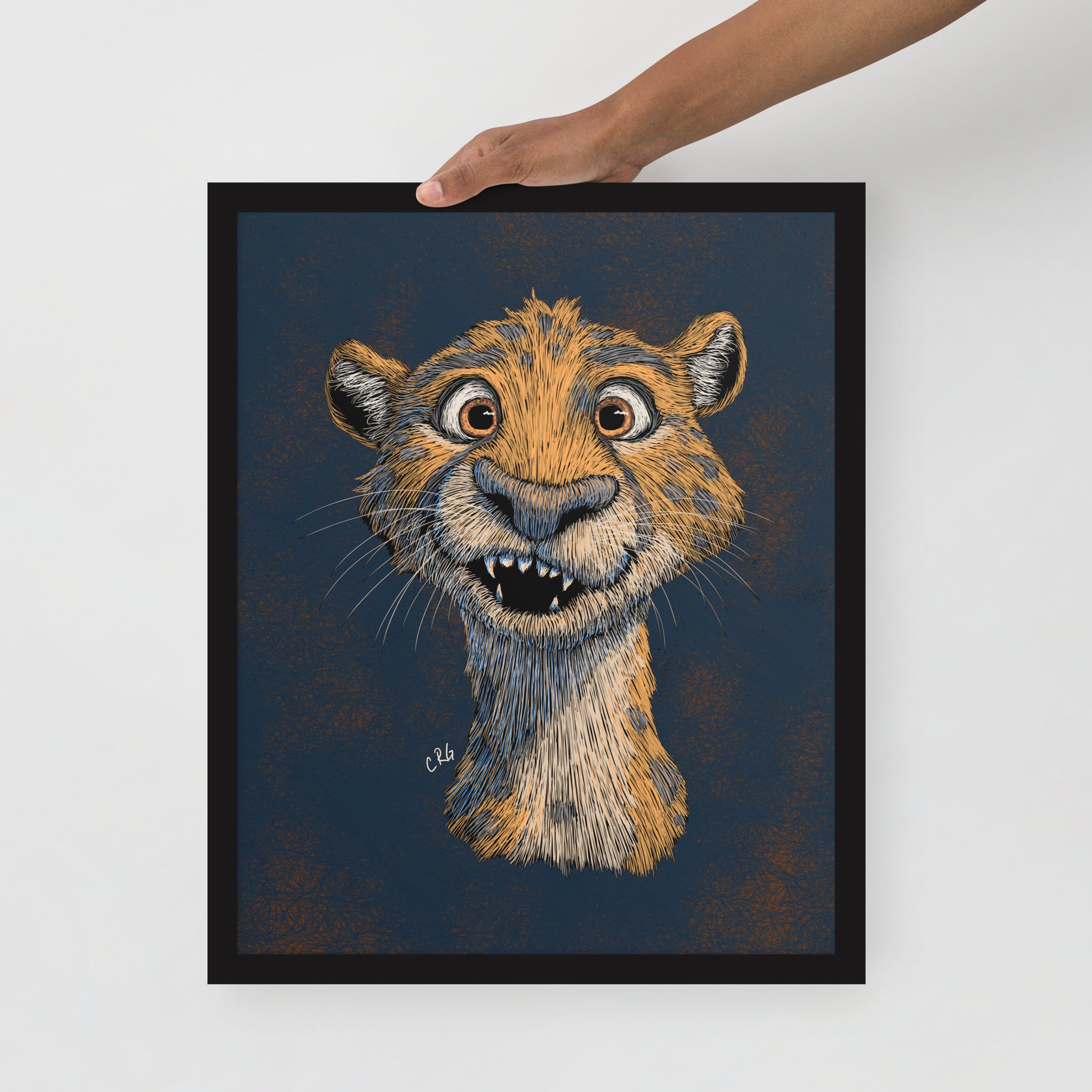 Happy Cheetah Art Print
