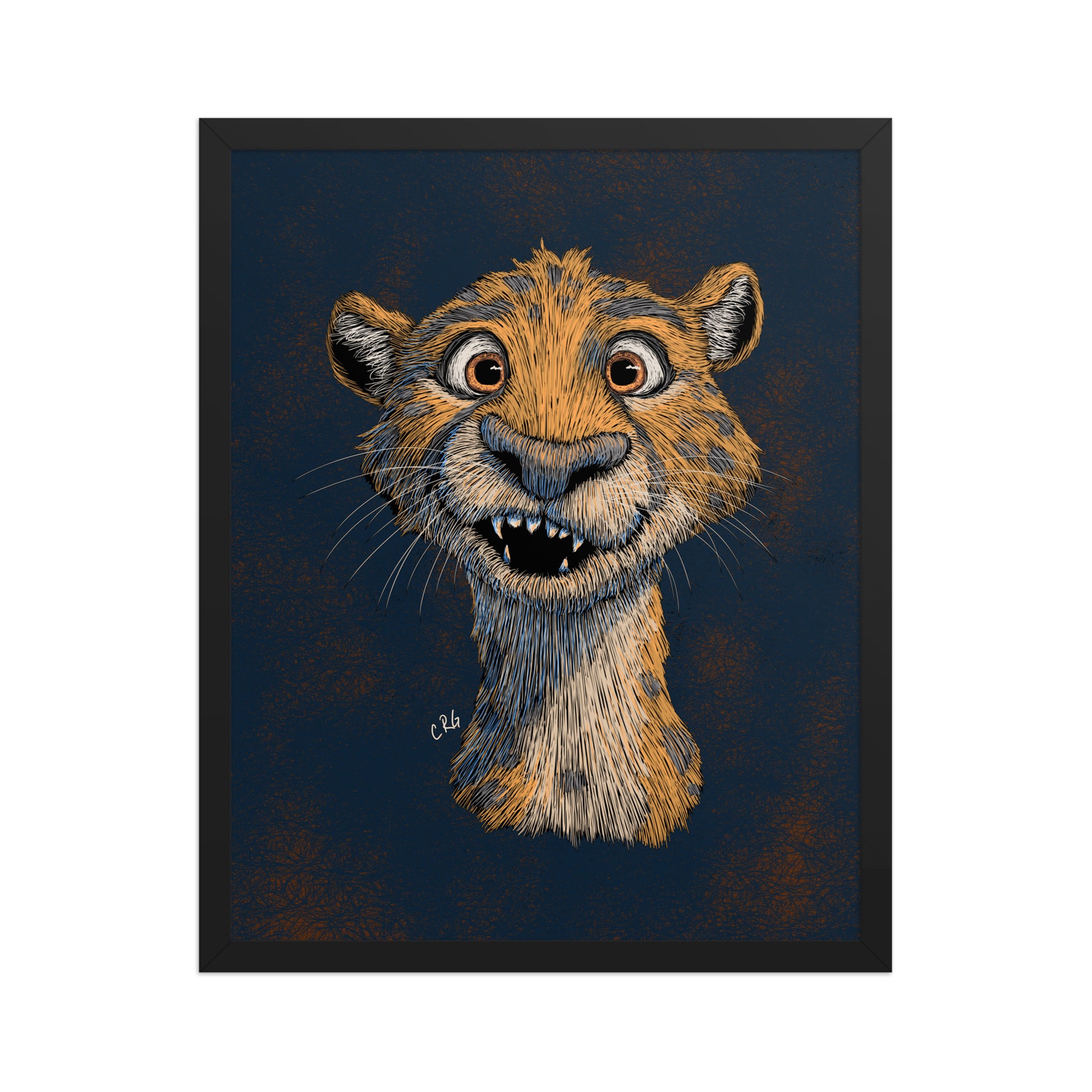 Happy Cheetah Art Print