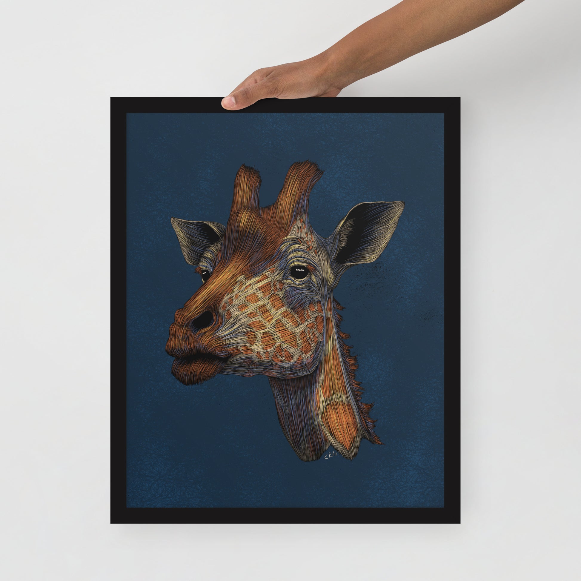 Stylized Giraffe Art Print