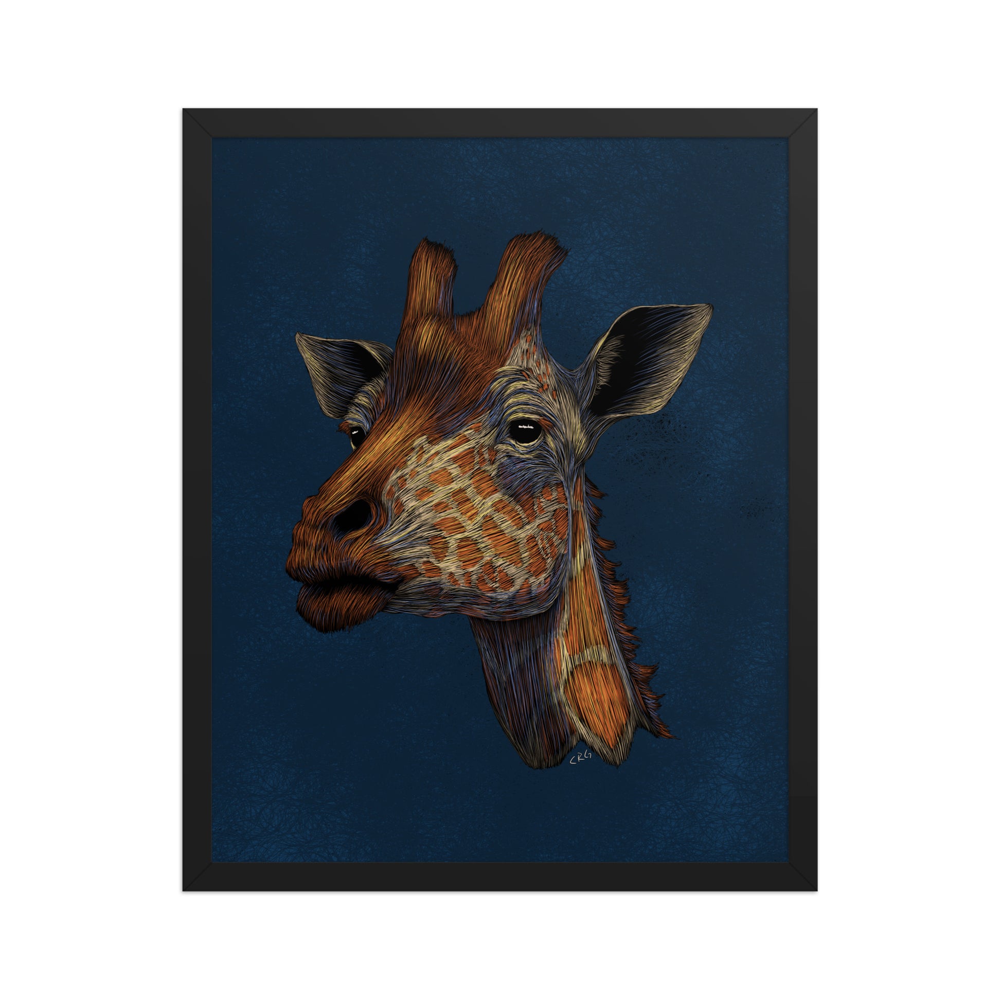Stylized Giraffe Art Print