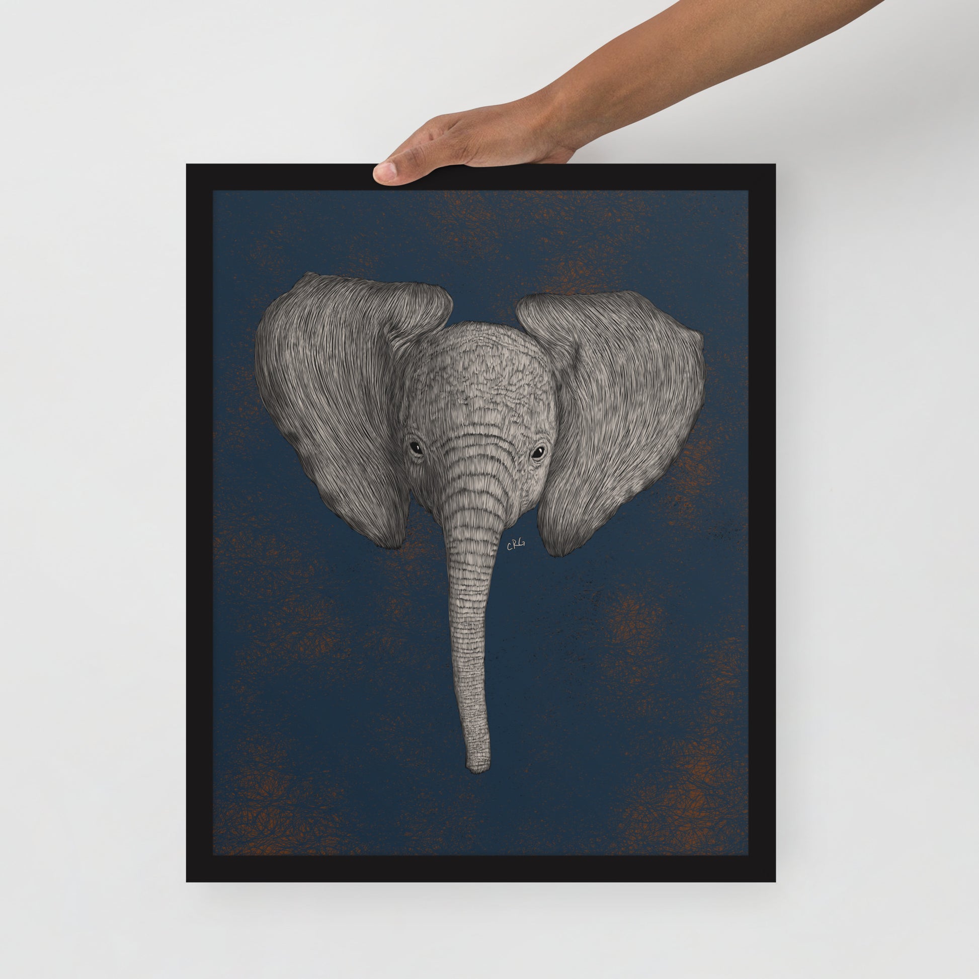 Baby African Elephant Art Print
