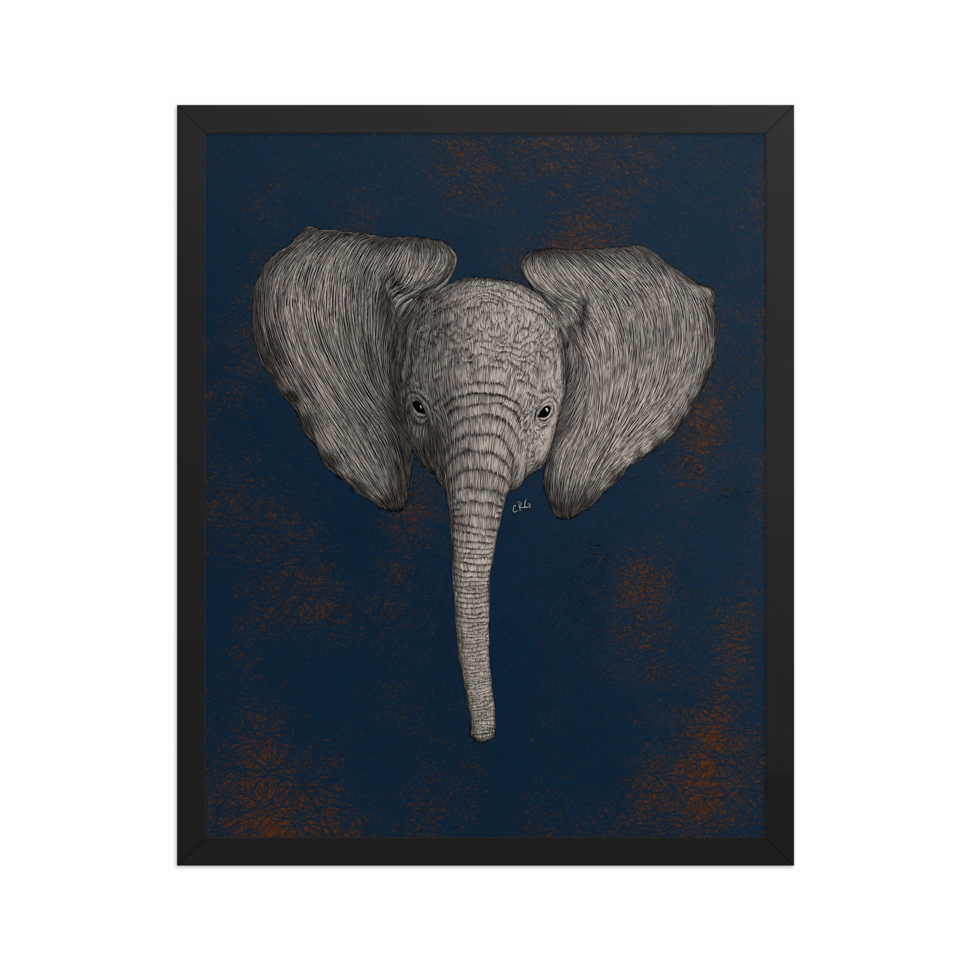 Baby African Elephant Art Print