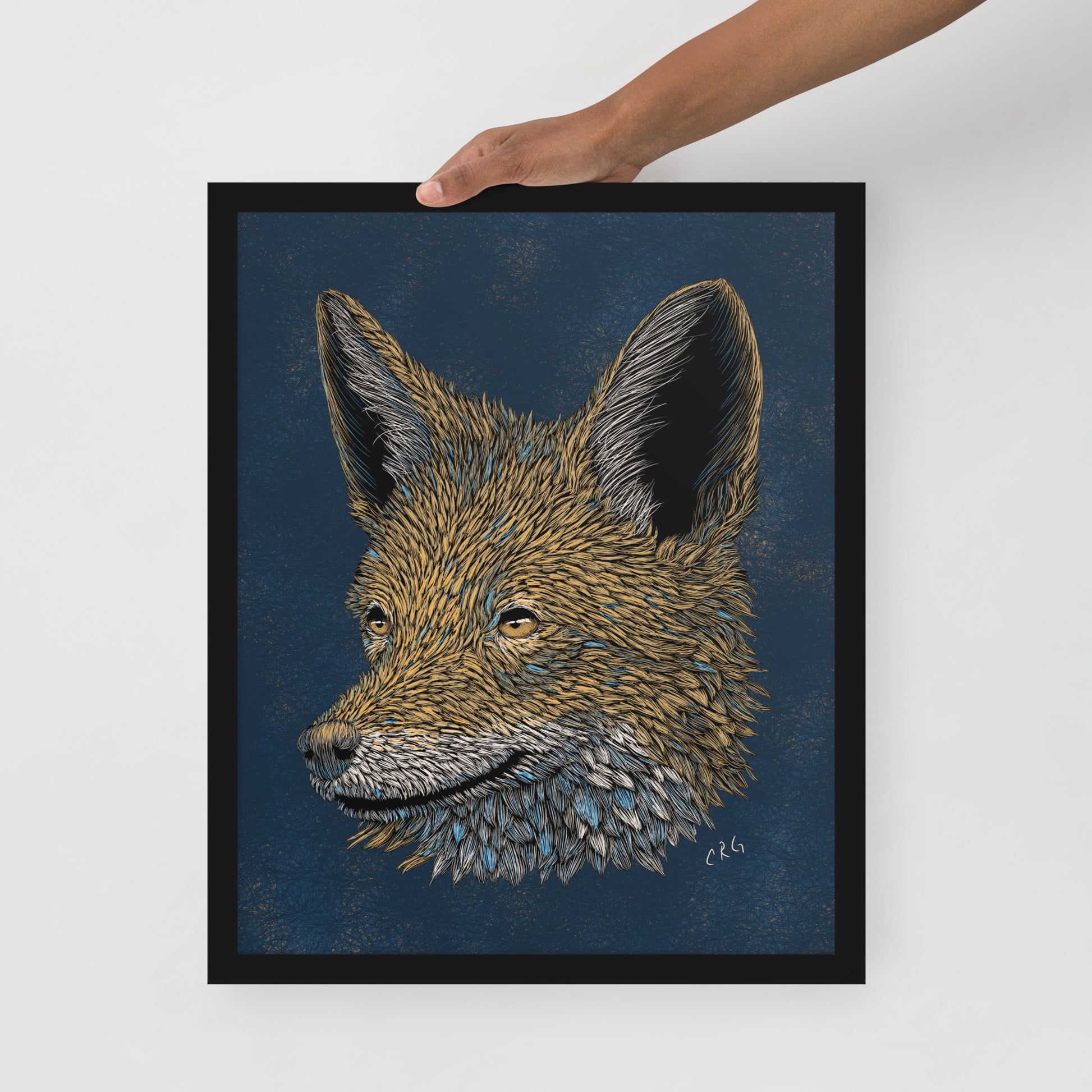 Stylized Jackal Art Print