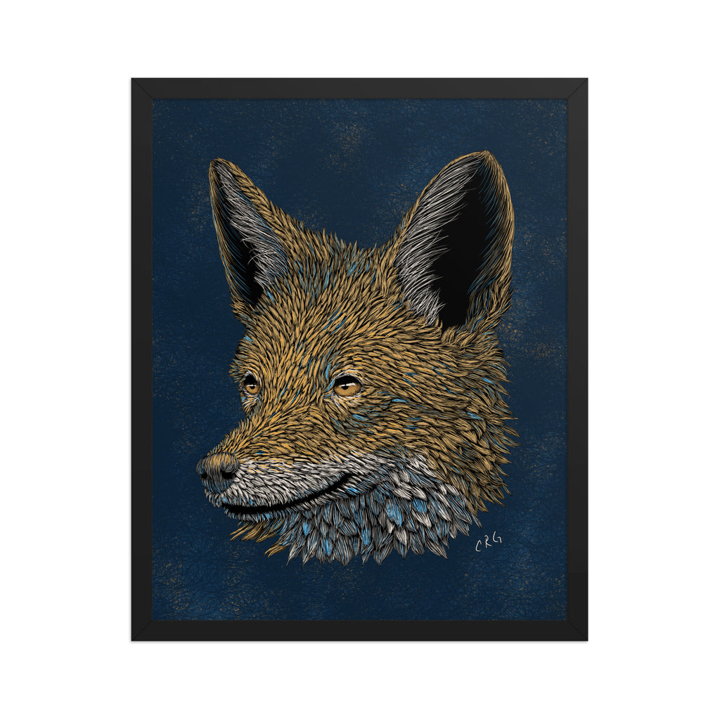 Stylized Jackal Art Print