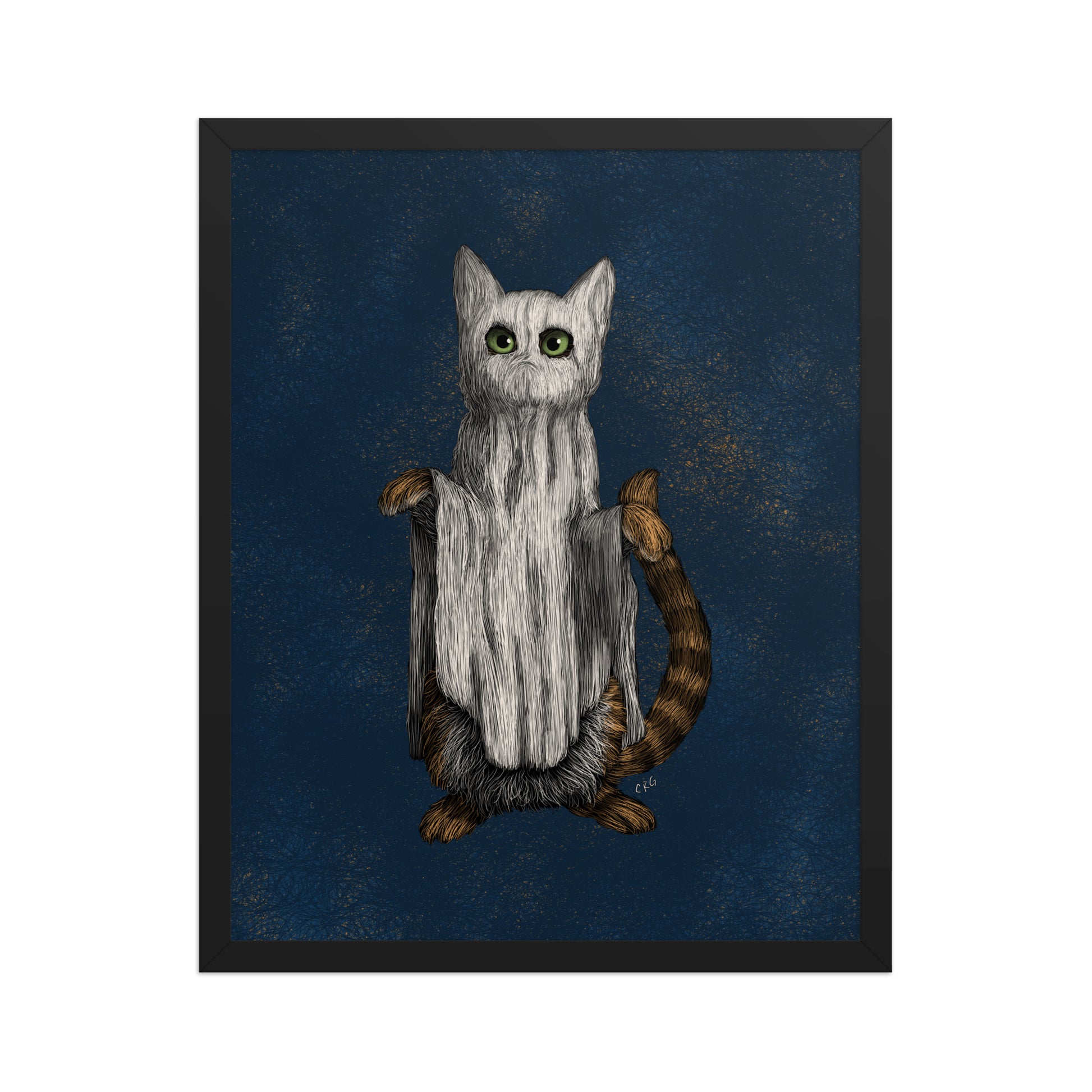 Cat Ghost Art Print