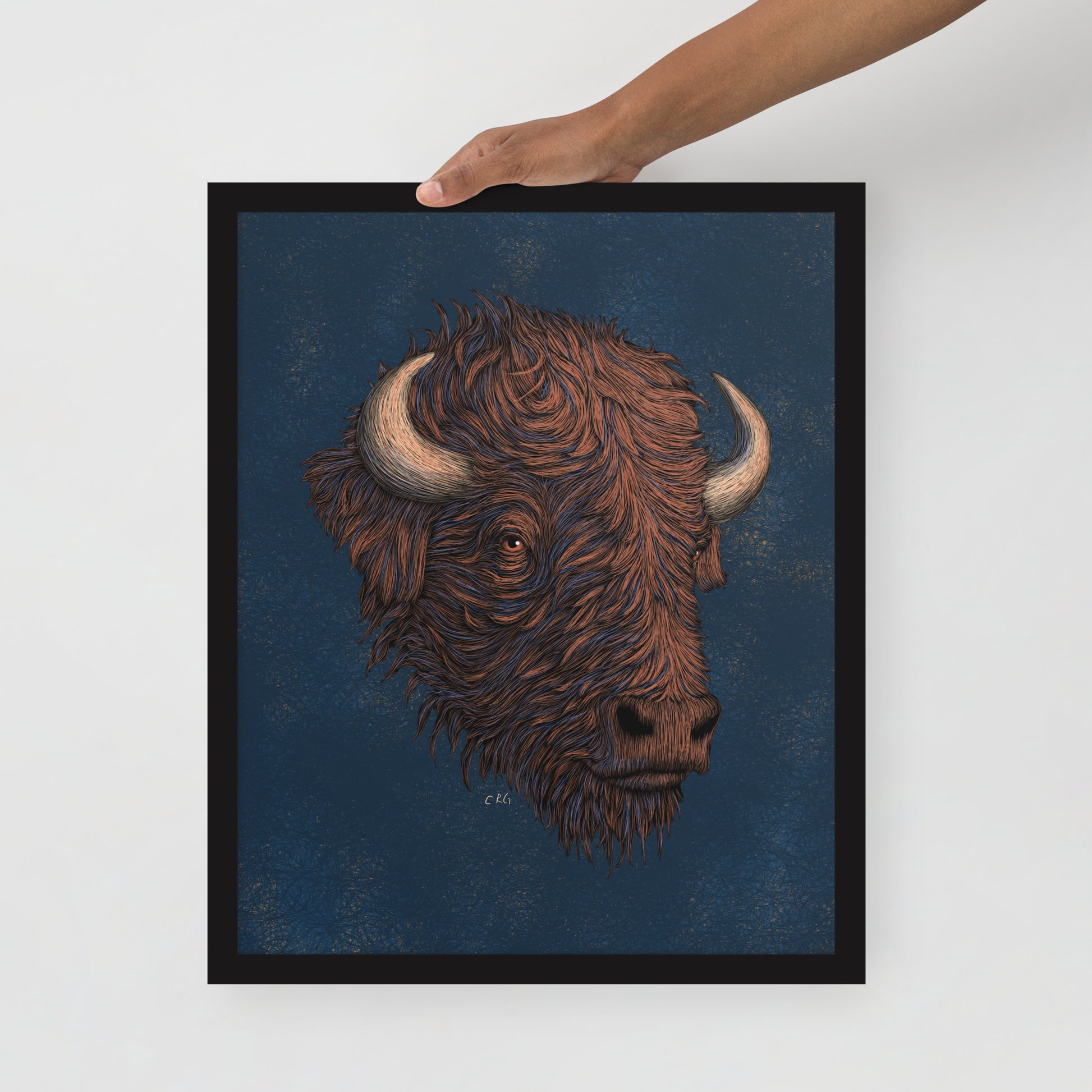 Stylized Bison Art Print