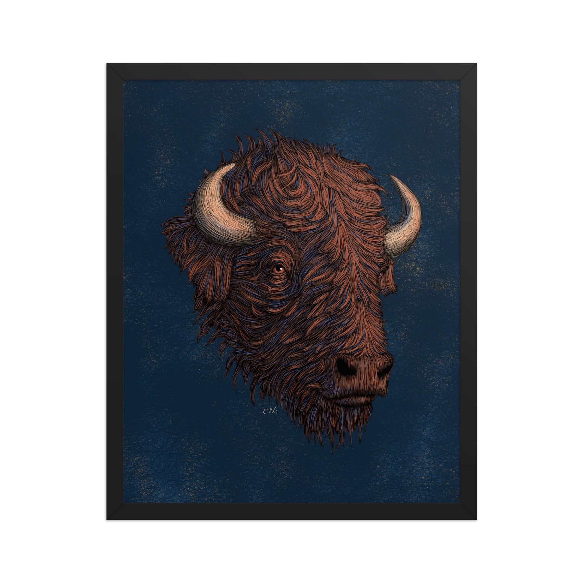 Stylized Bison Art Print