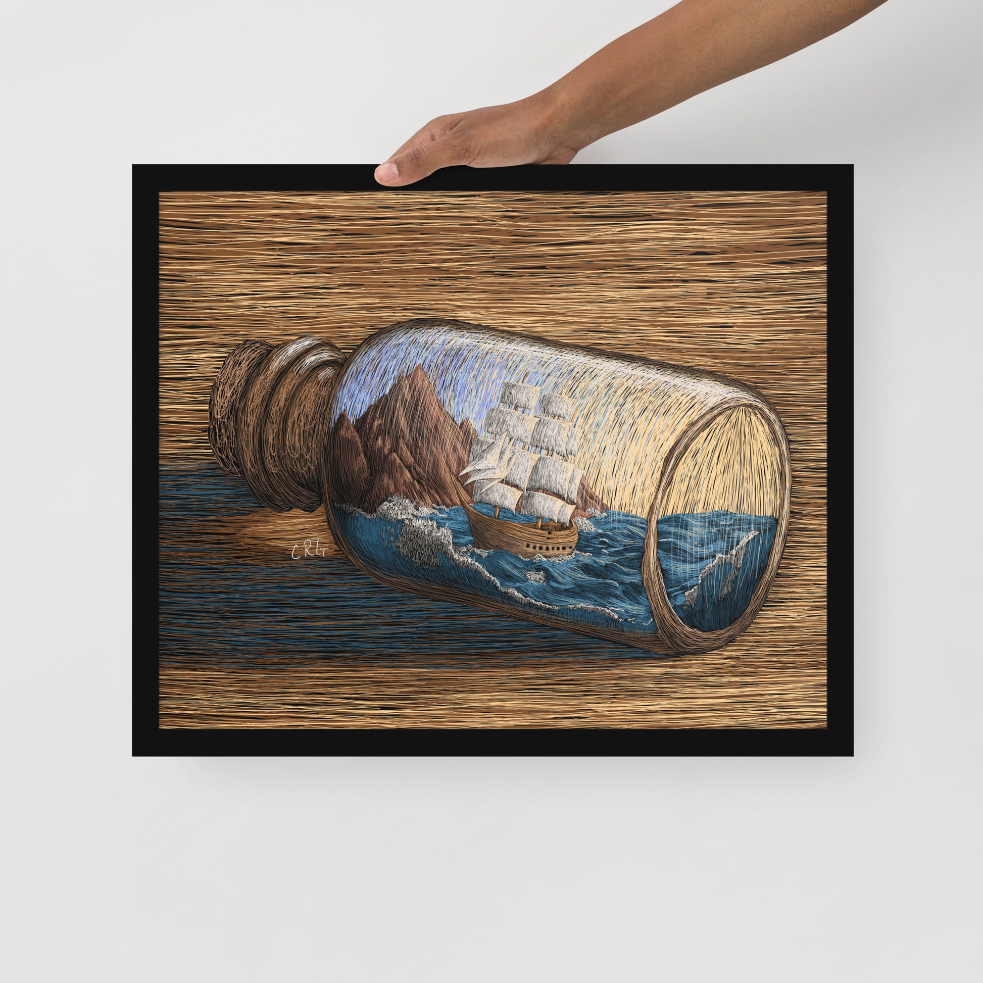 Life in a Bottle Art Print