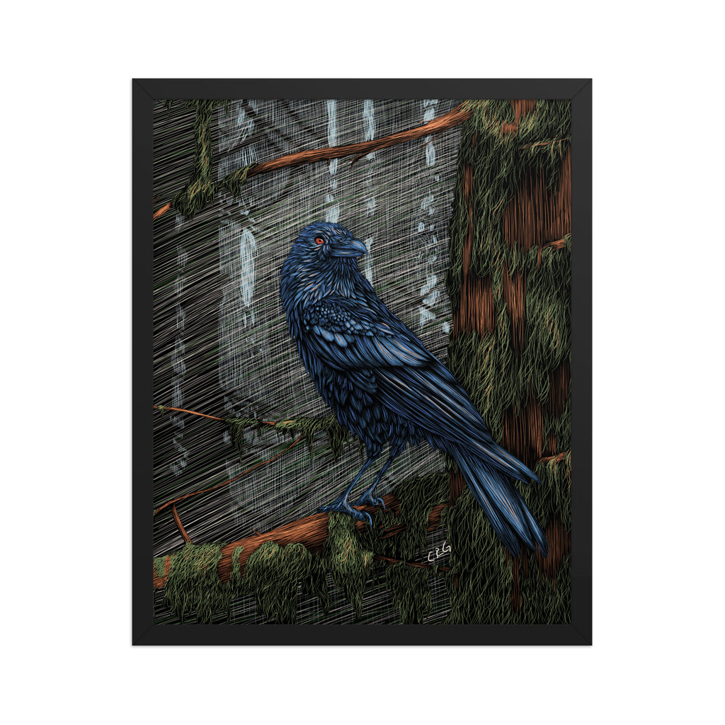 Mysterious Raven Art Print