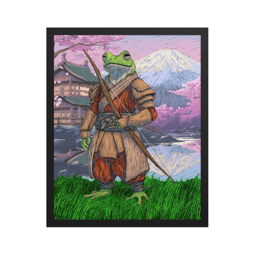 Frog Samurai Art Print