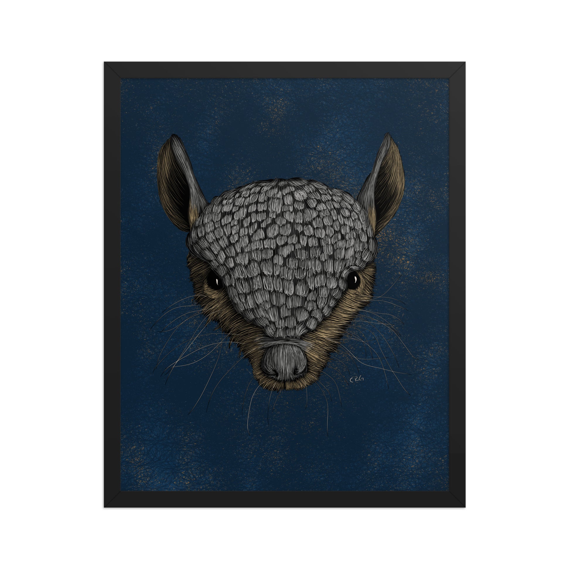 Screaming Hairy Armadillo Art Print