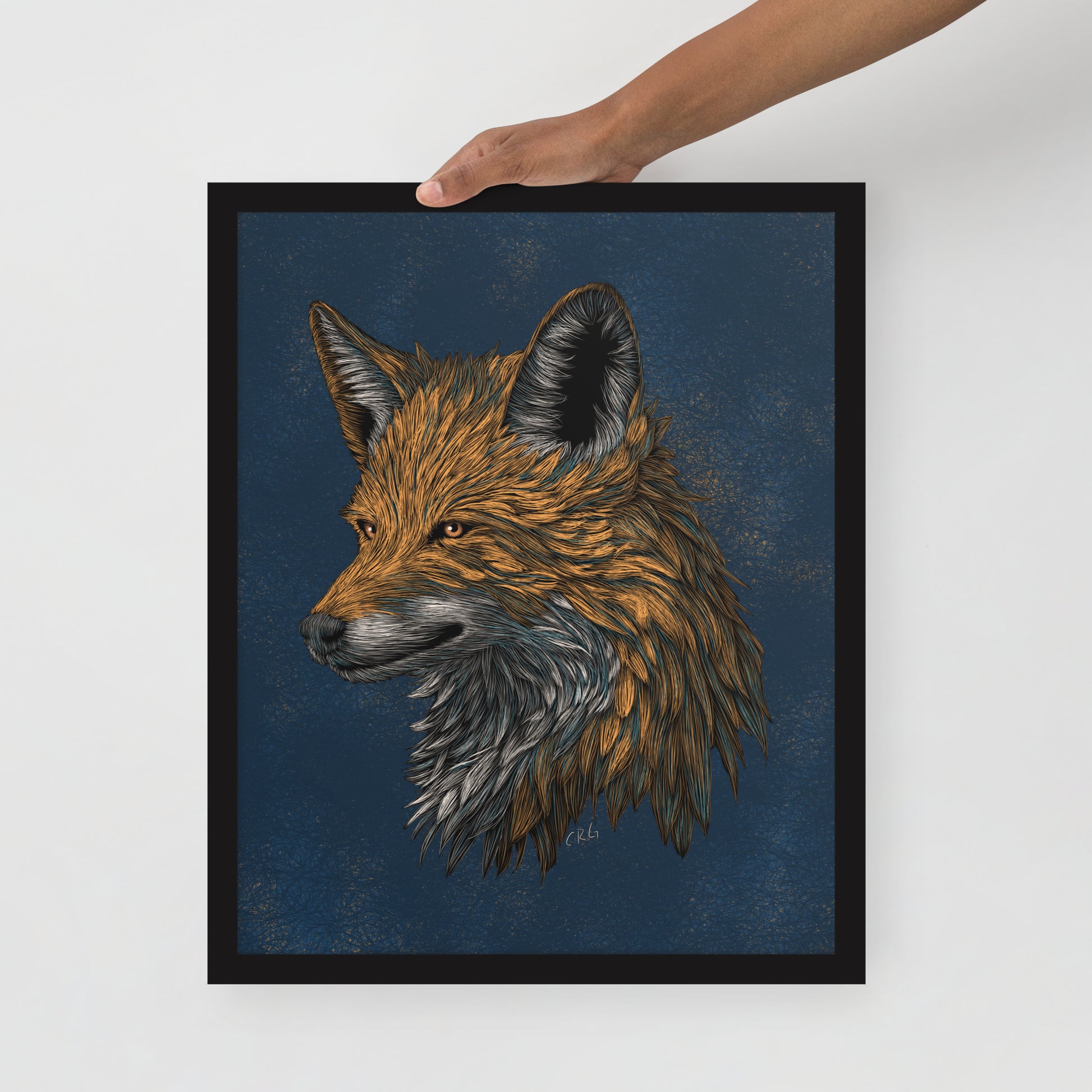 Stylized Red Fox Art Print