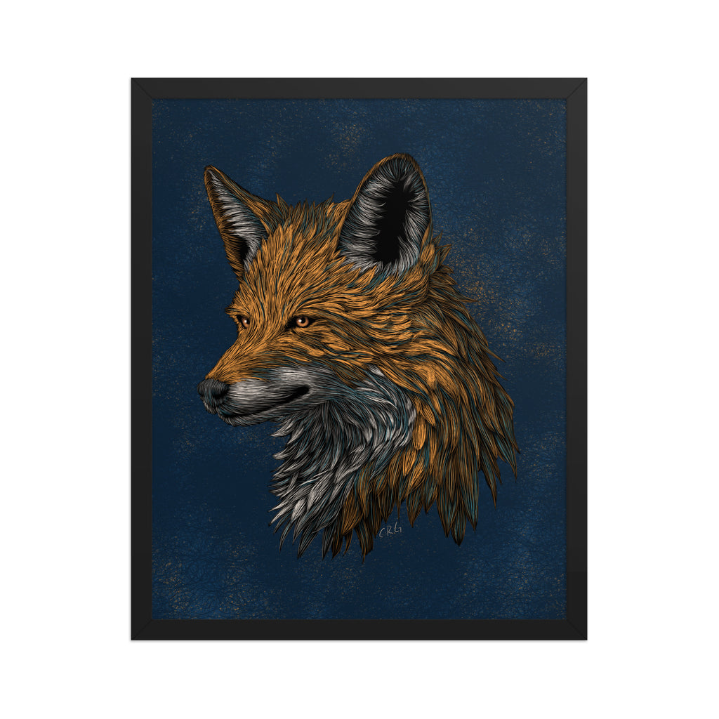 Stylized Red Fox Art Print