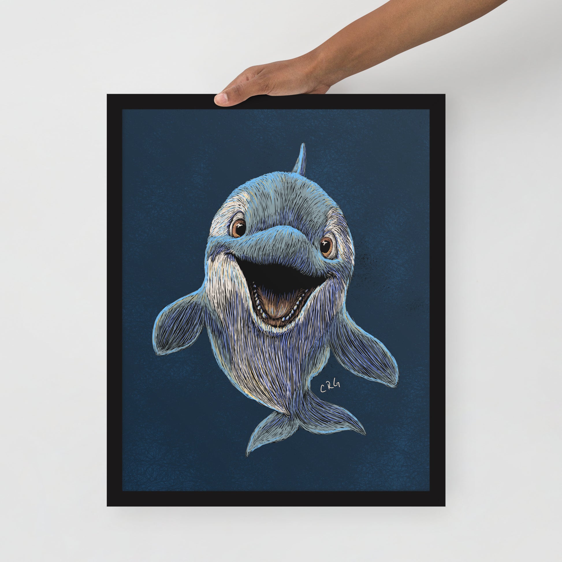 Happy Orca Art Print