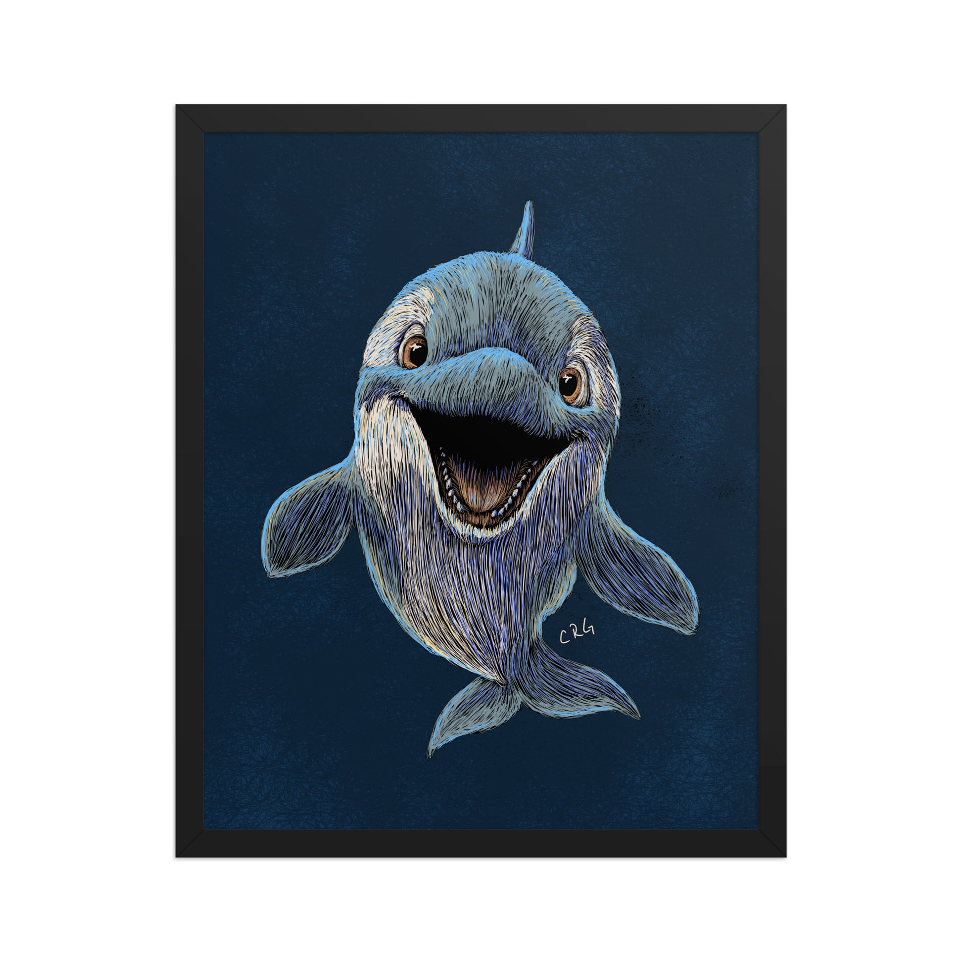 Happy Orca Art Print