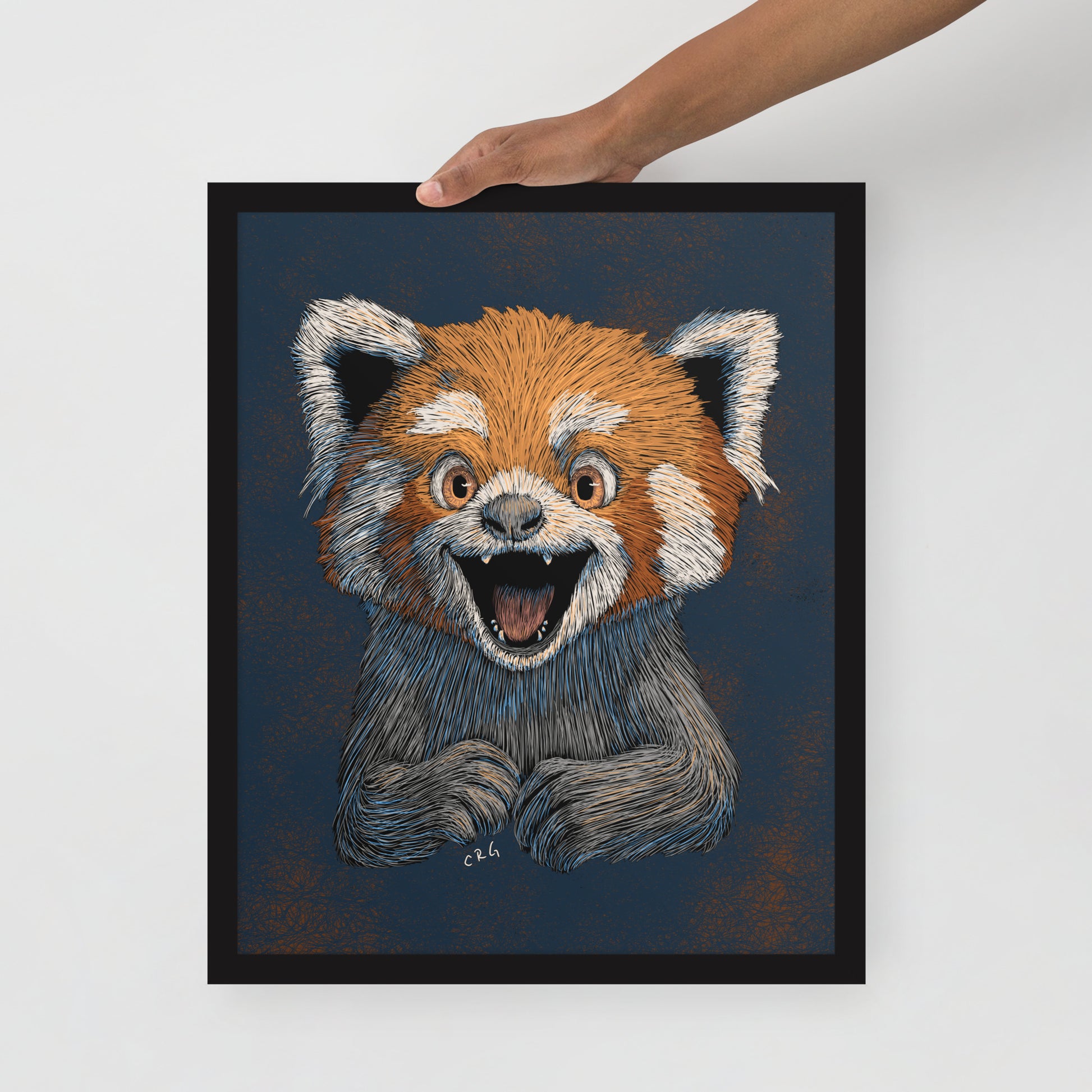 Happy Red Panda Art Print