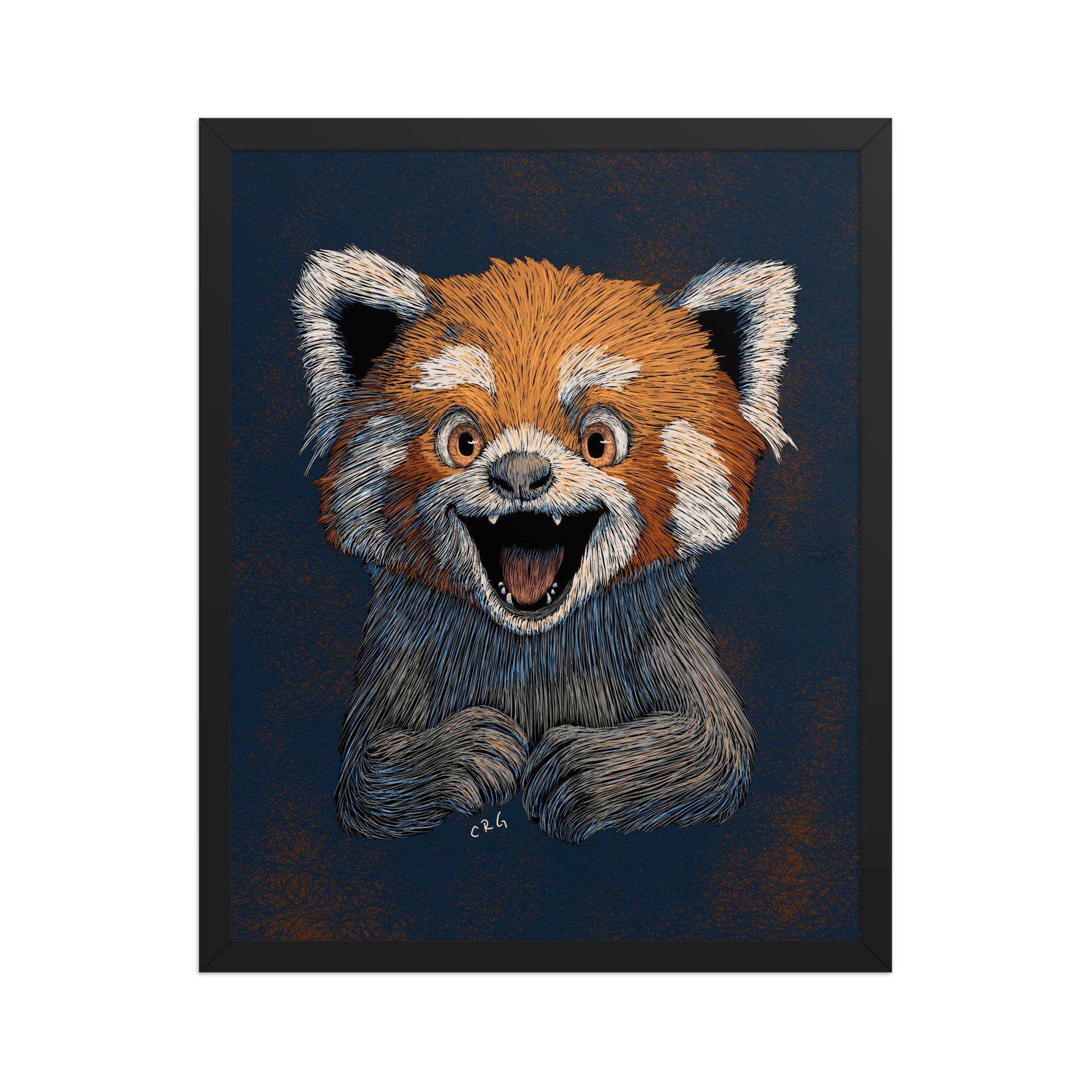 Happy Red Panda Art Print