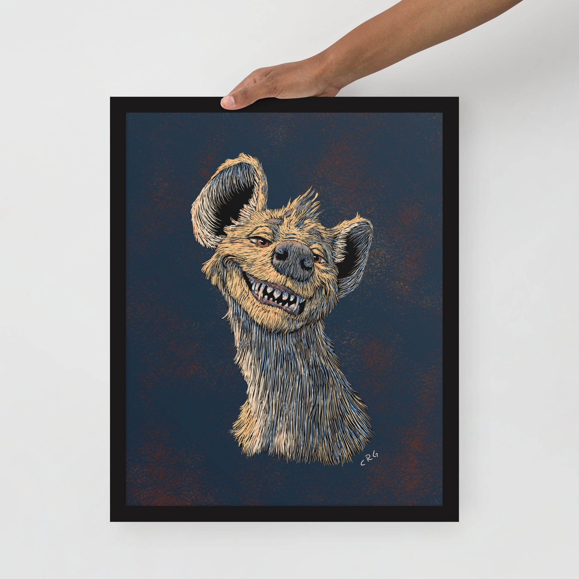 Happy Hyena Art Print